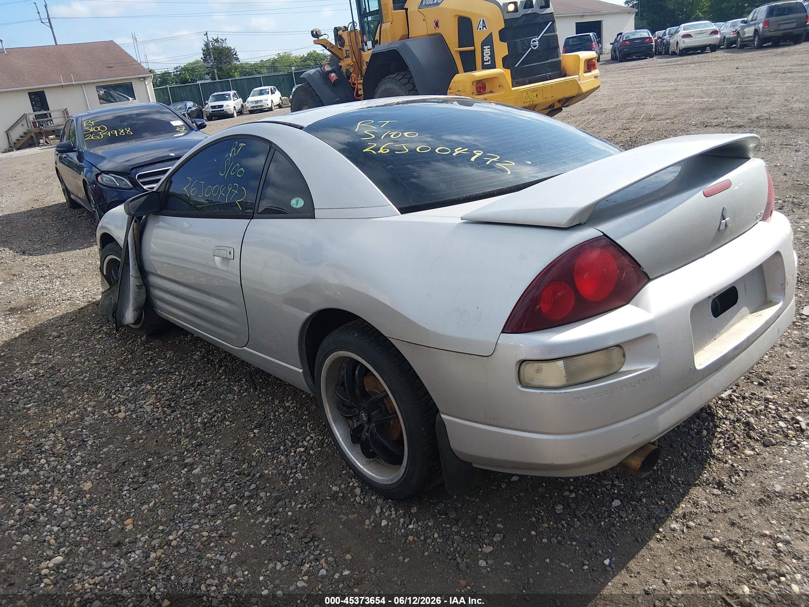 2003 Mitsubishi Eclipse Gs Gray vin: 4A3AC44G83E029020