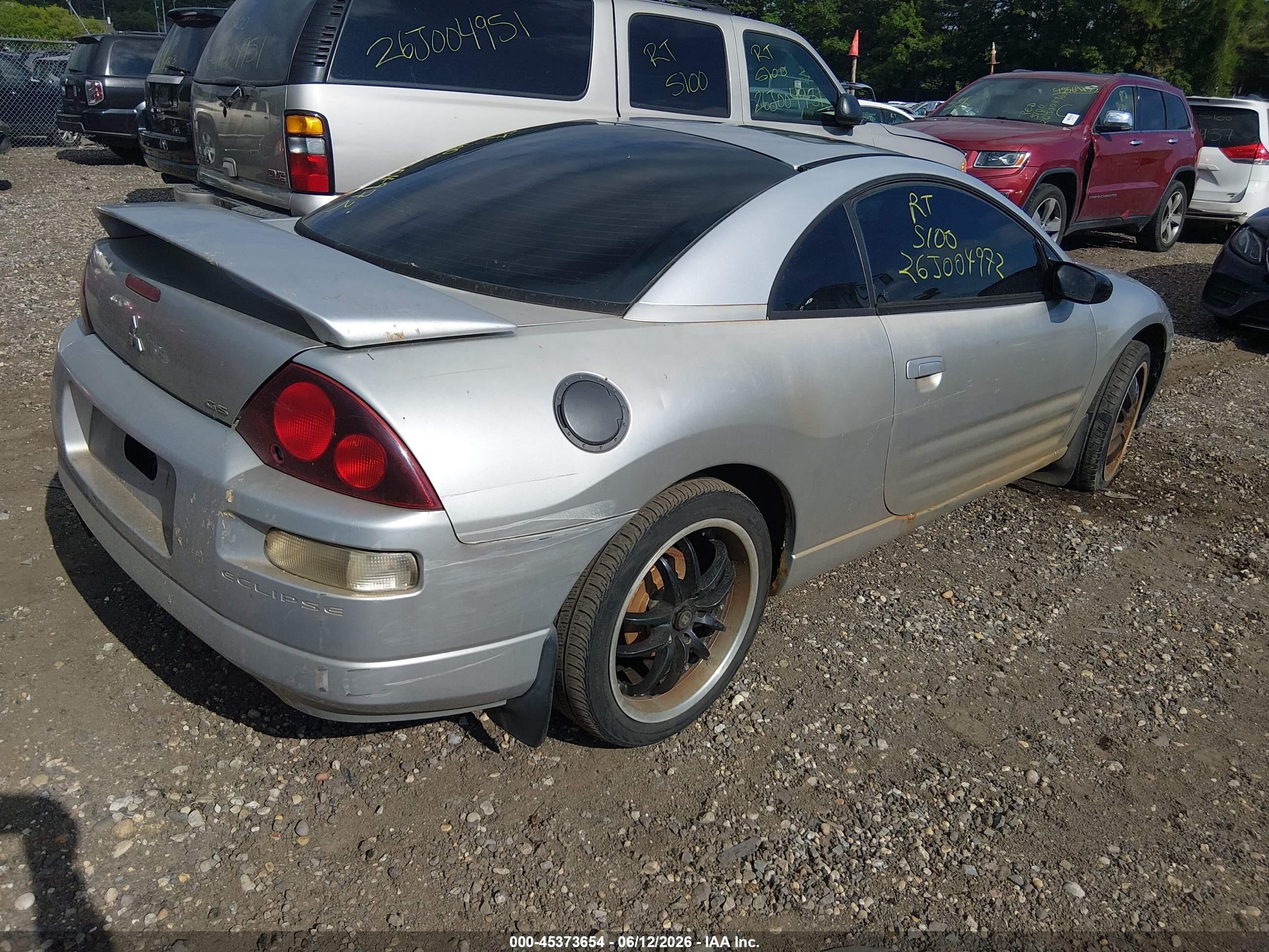 2003 Mitsubishi Eclipse Gs Gray vin: 4A3AC44G83E029020