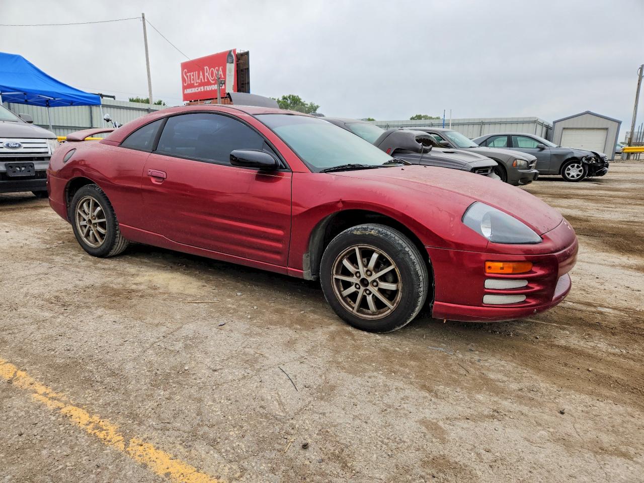 2000 Mitsubishi Eclipse Gs Burgundy vin: 4A3AC44G8YE023614