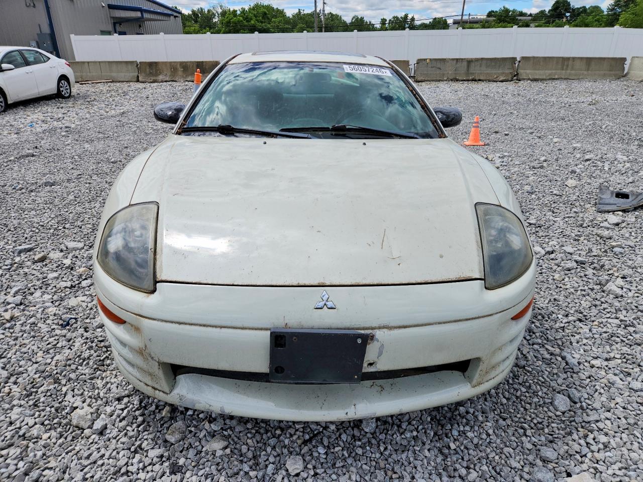 2002 Mitsubishi Eclipse Gs White vin: 4A3AC44GX2E031141