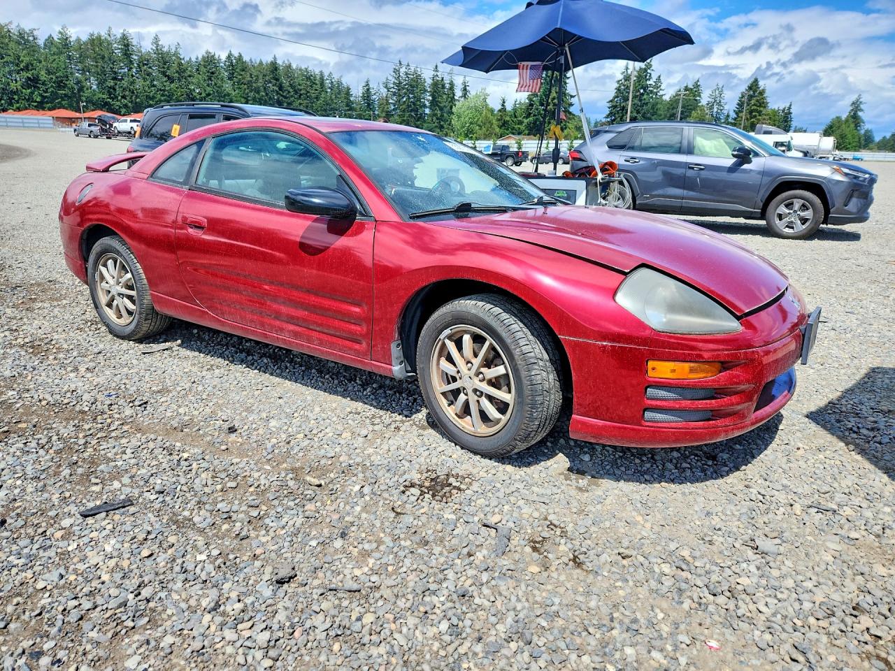 2002 Mitsubishi Eclipse Gs Red vin: 4A3AC44GX2E066858