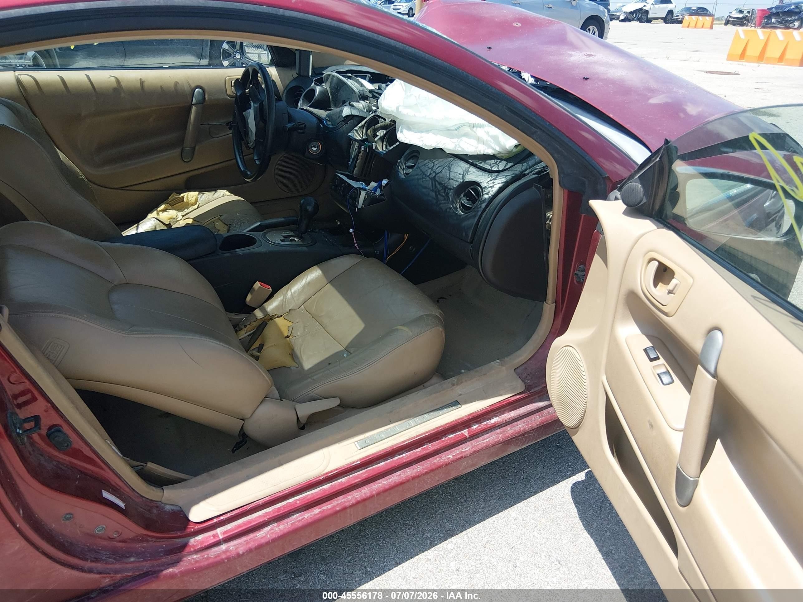 2001 Mitsubishi Eclipse Gt Red vin: 4A3AC54H51E055022