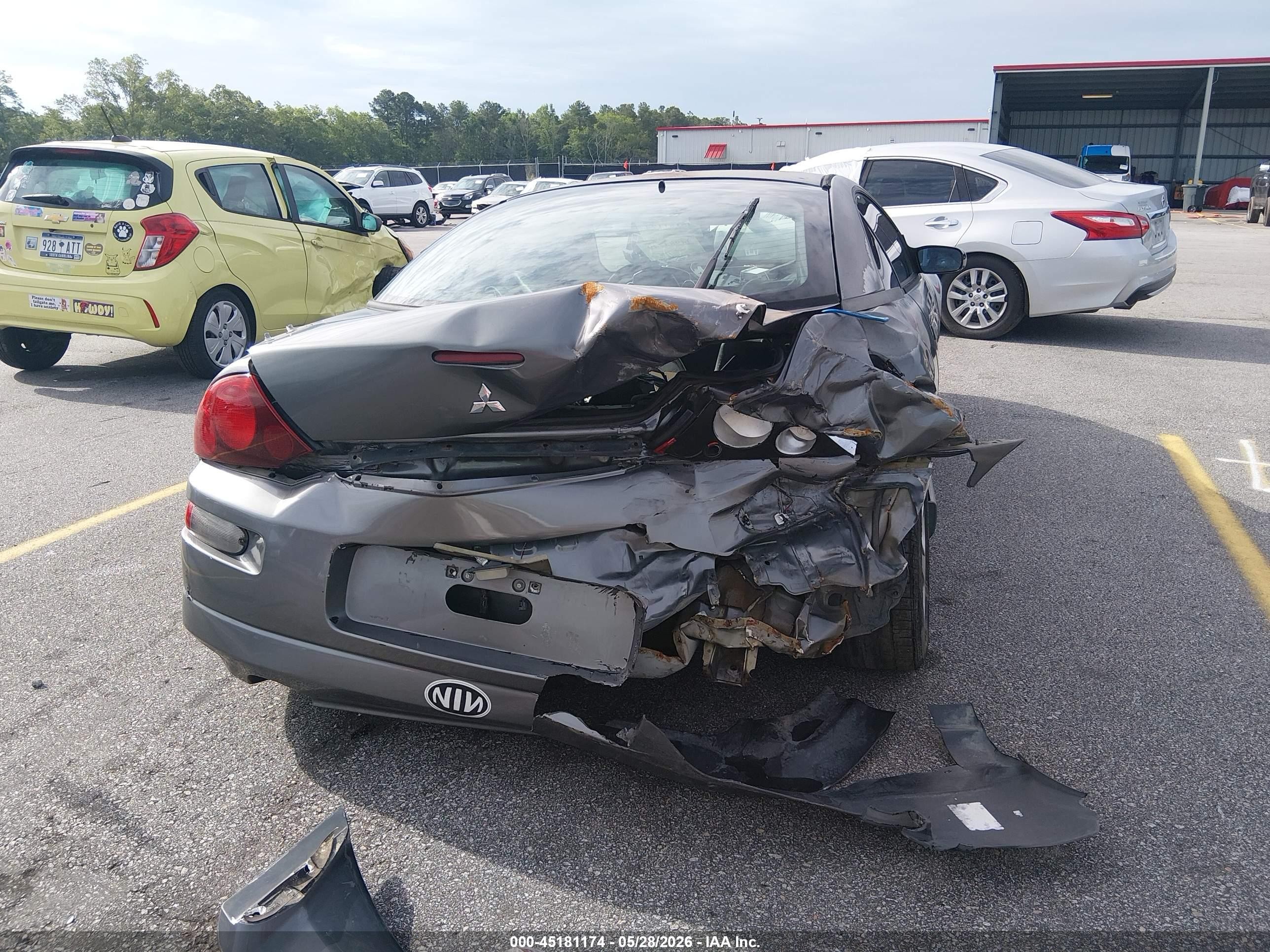 2002 Mitsubishi Eclipse   Серый vin: 4A3AC54H62E058710