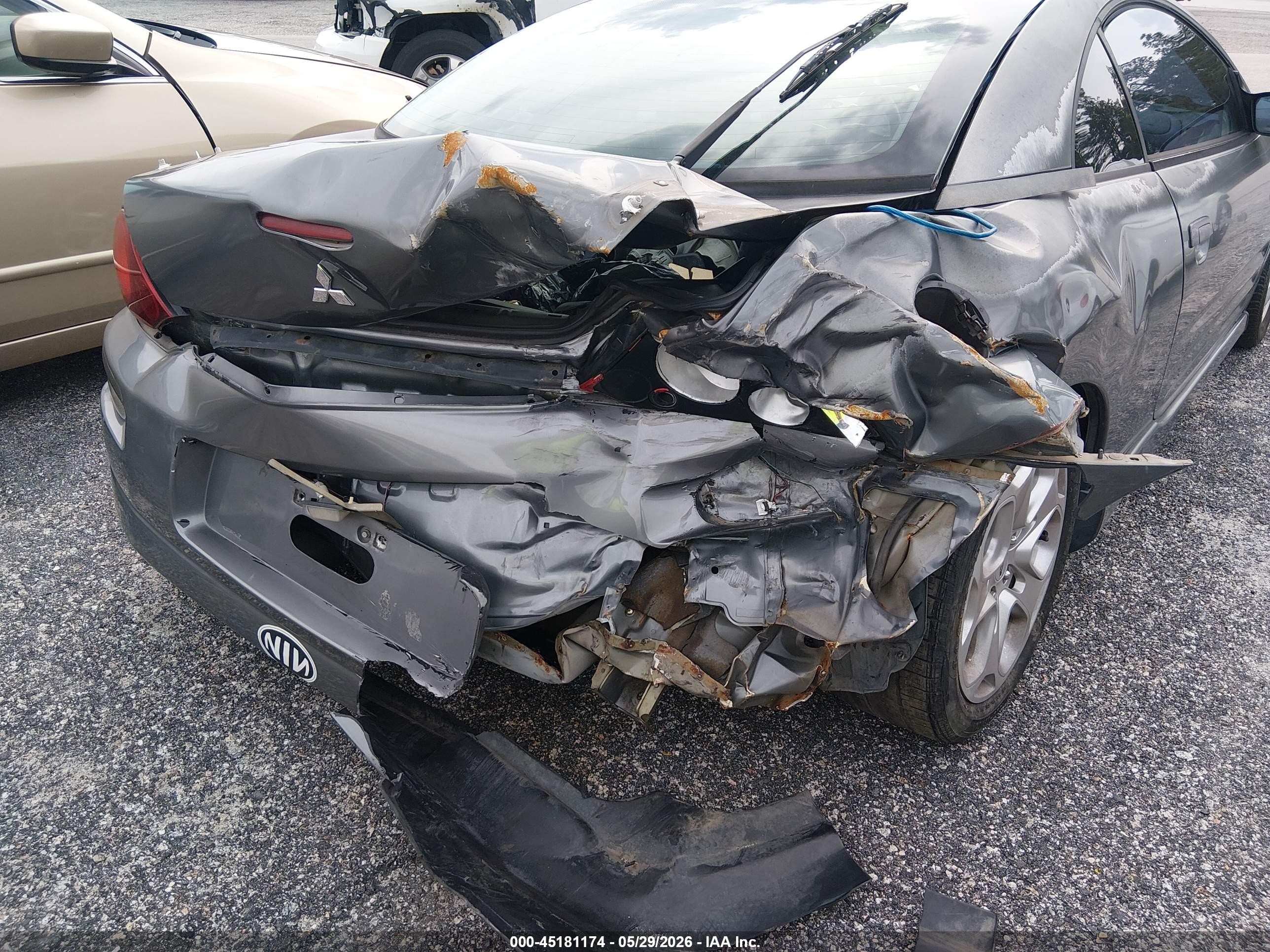 2002 Mitsubishi Eclipse   Серый vin: 4A3AC54H62E058710