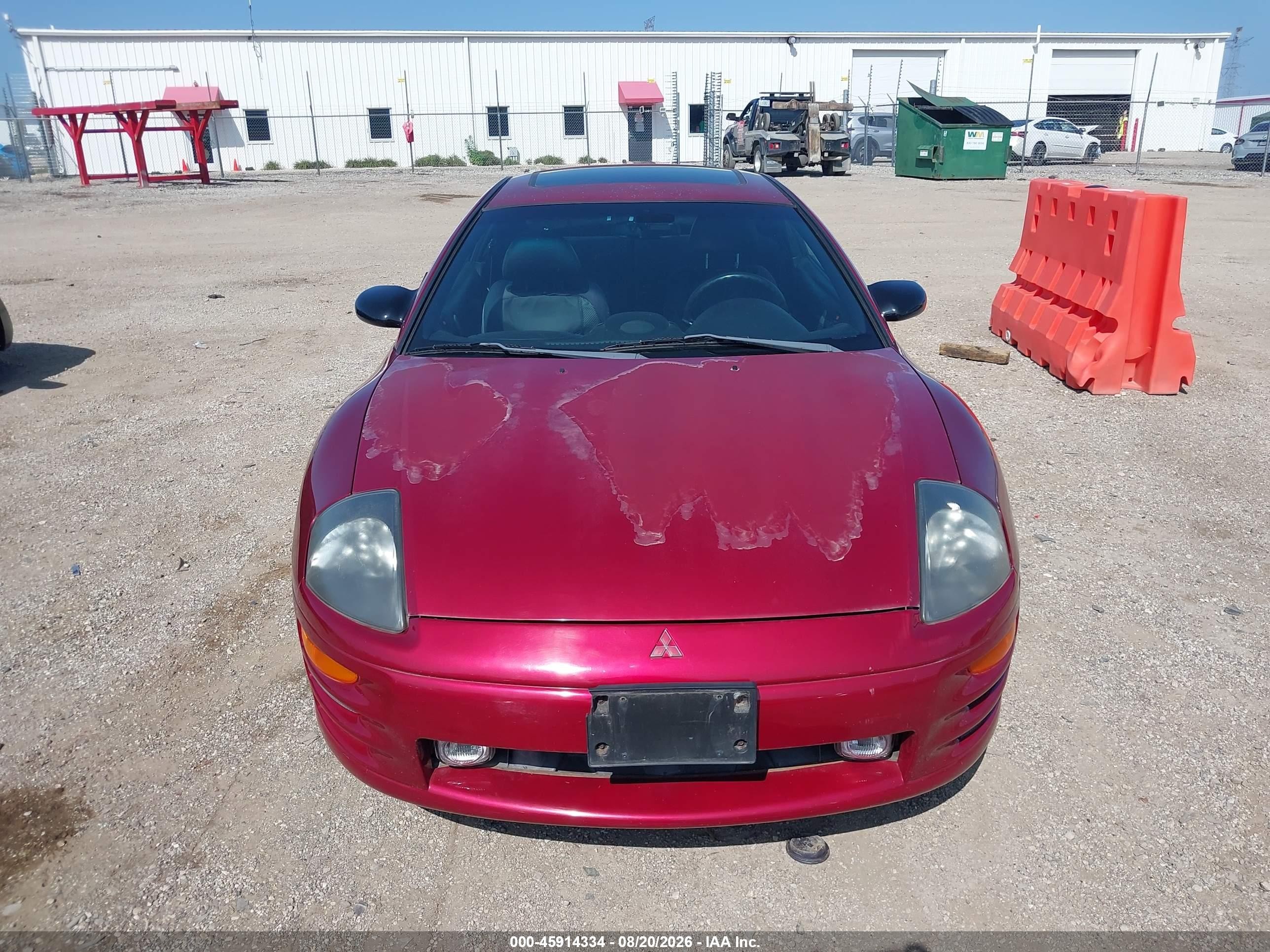2001 Mitsubishi Eclipse Gt Red vin: 4A3AC54HX1E138980