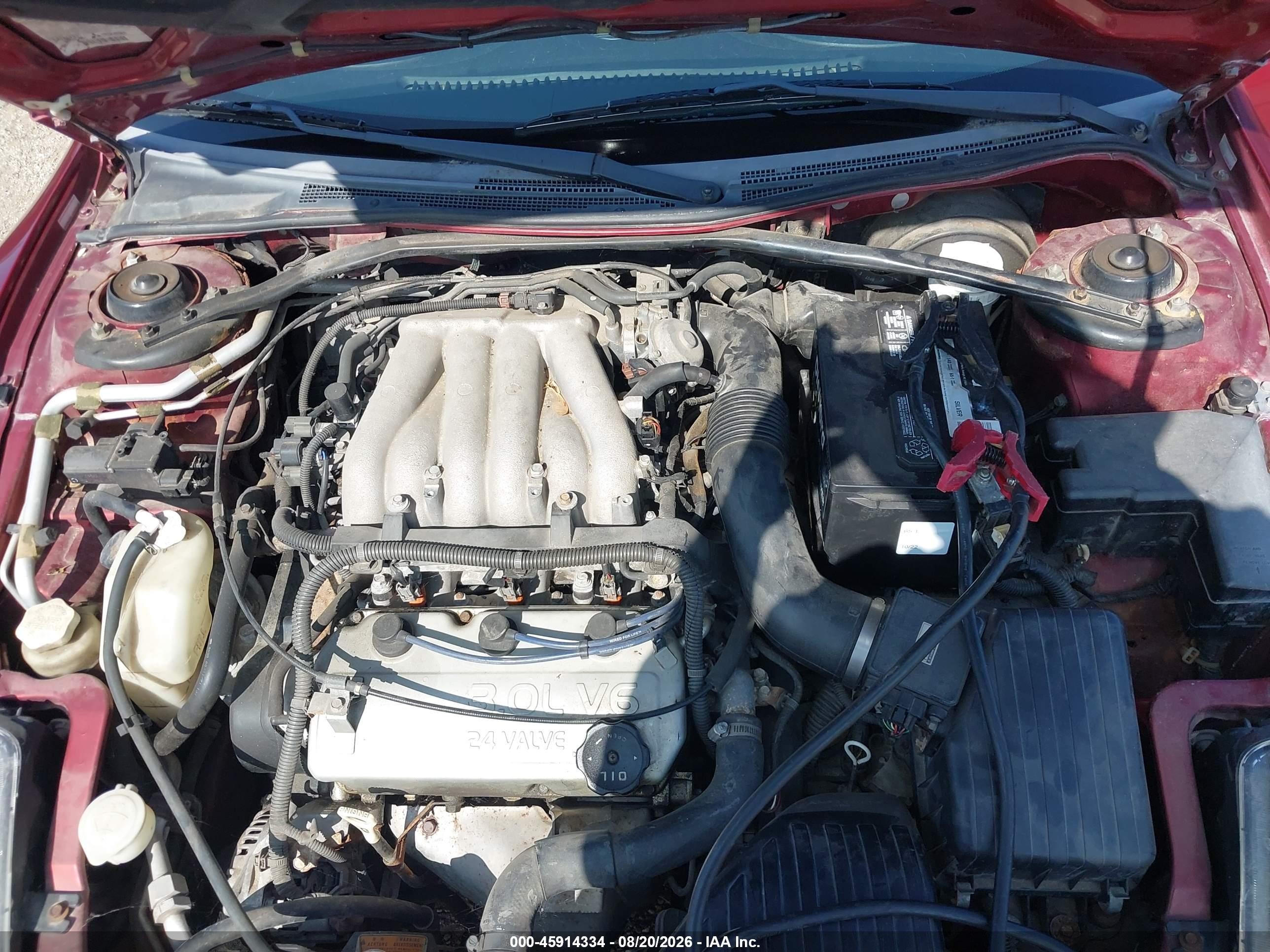 2001 Mitsubishi Eclipse Gt Red vin: 4A3AC54HX1E138980