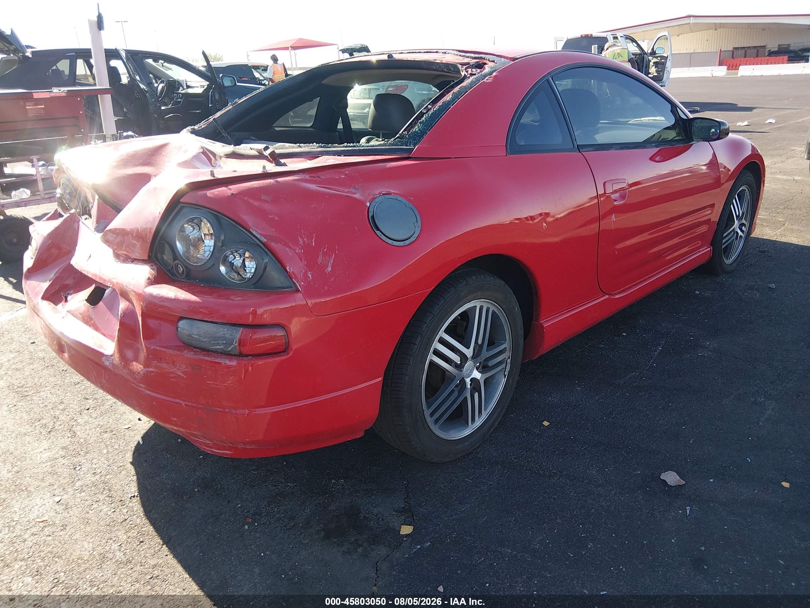 2003 Mitsubishi Eclipse Gts Red vin: 4A3AC74H03E097113
