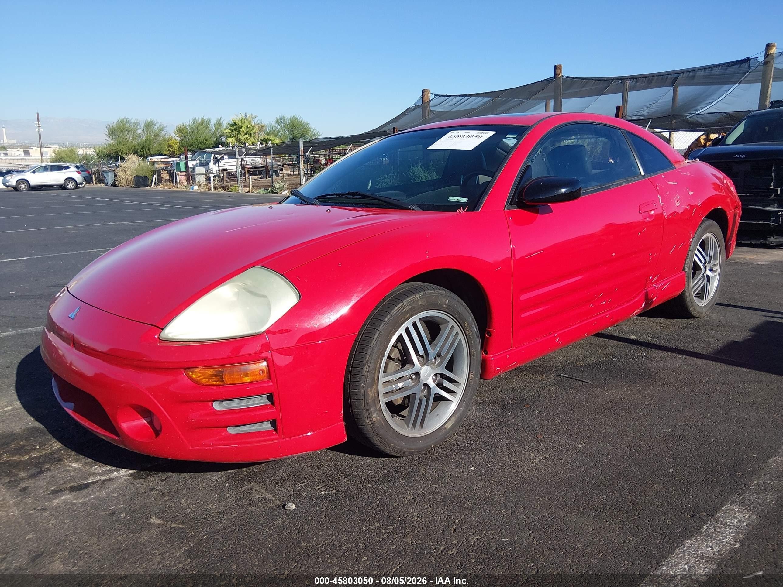 2003 Mitsubishi Eclipse Gts Red vin: 4A3AC74H03E097113