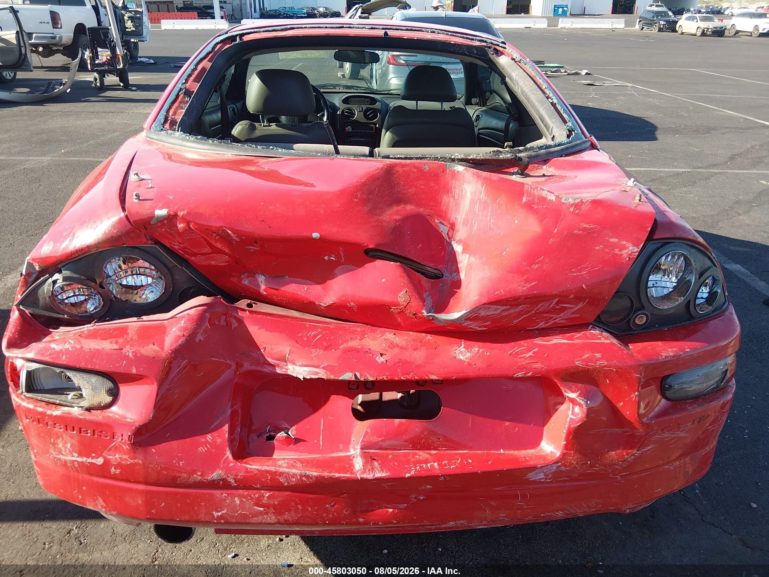 2003 Mitsubishi Eclipse Gts Red vin: 4A3AC74H03E097113