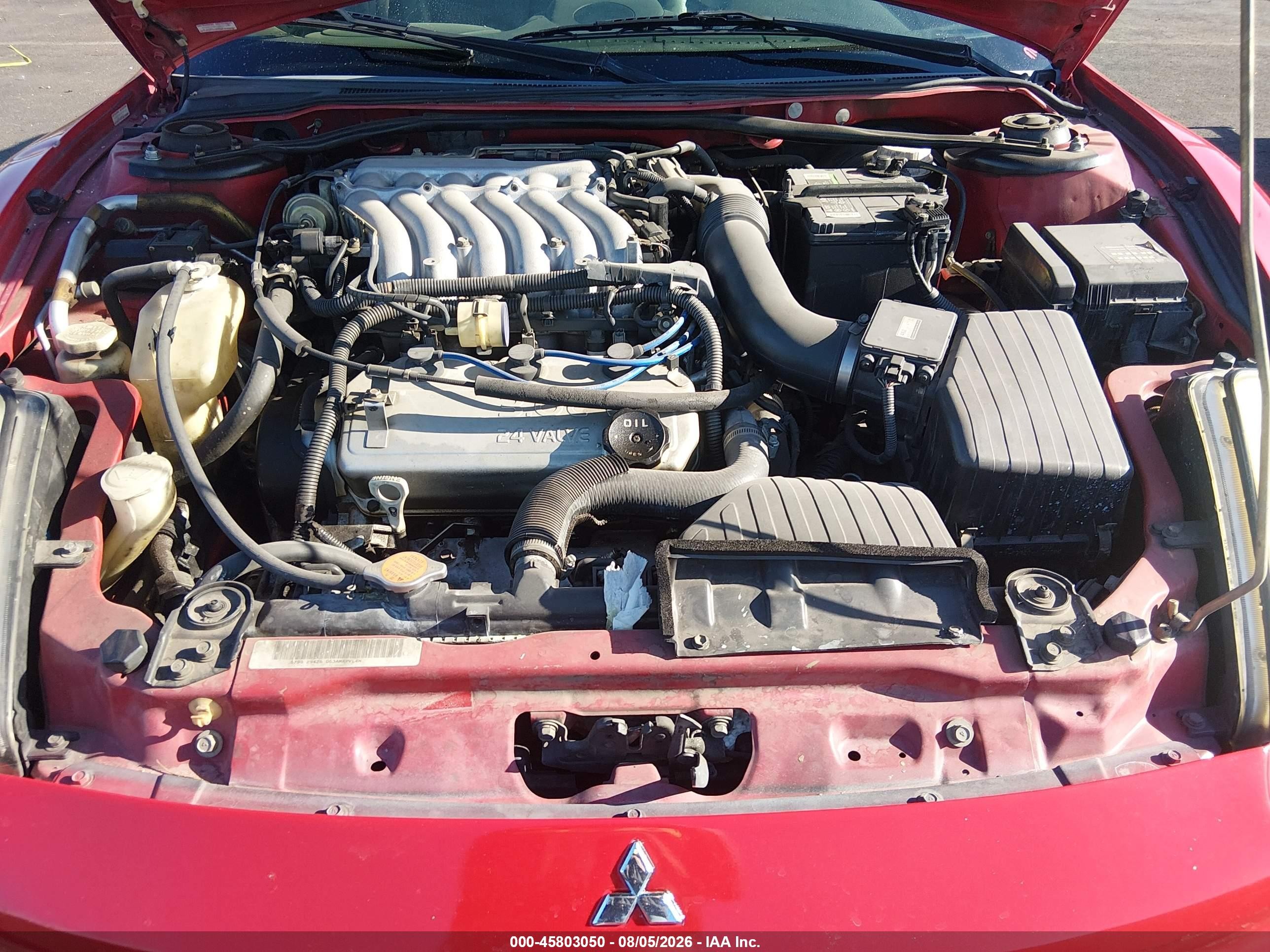 2003 Mitsubishi Eclipse Gts Red vin: 4A3AC74H03E097113