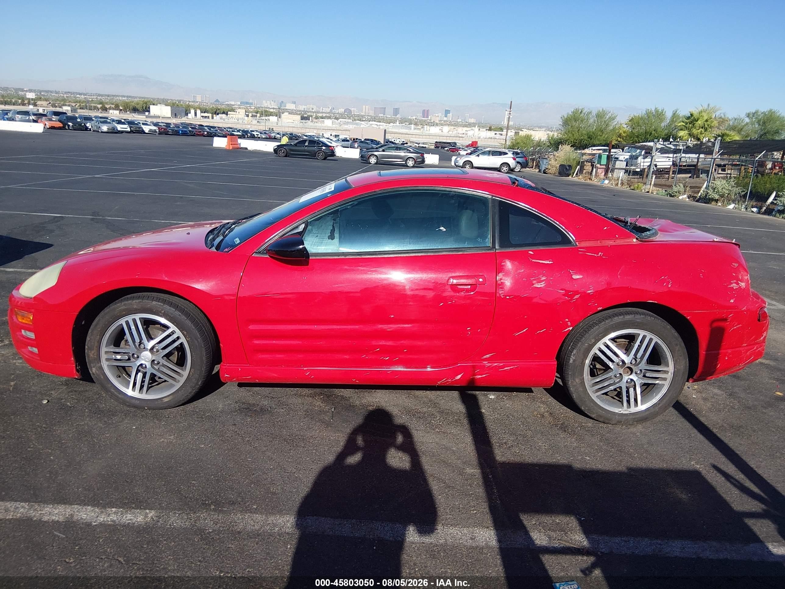 2003 Mitsubishi Eclipse Gts Red vin: 4A3AC74H03E097113
