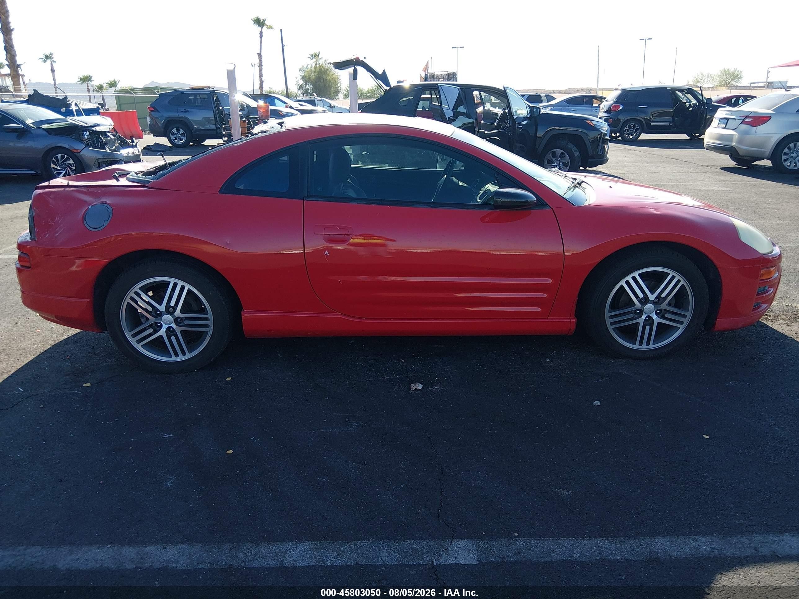 2003 Mitsubishi Eclipse Gts Red vin: 4A3AC74H03E097113