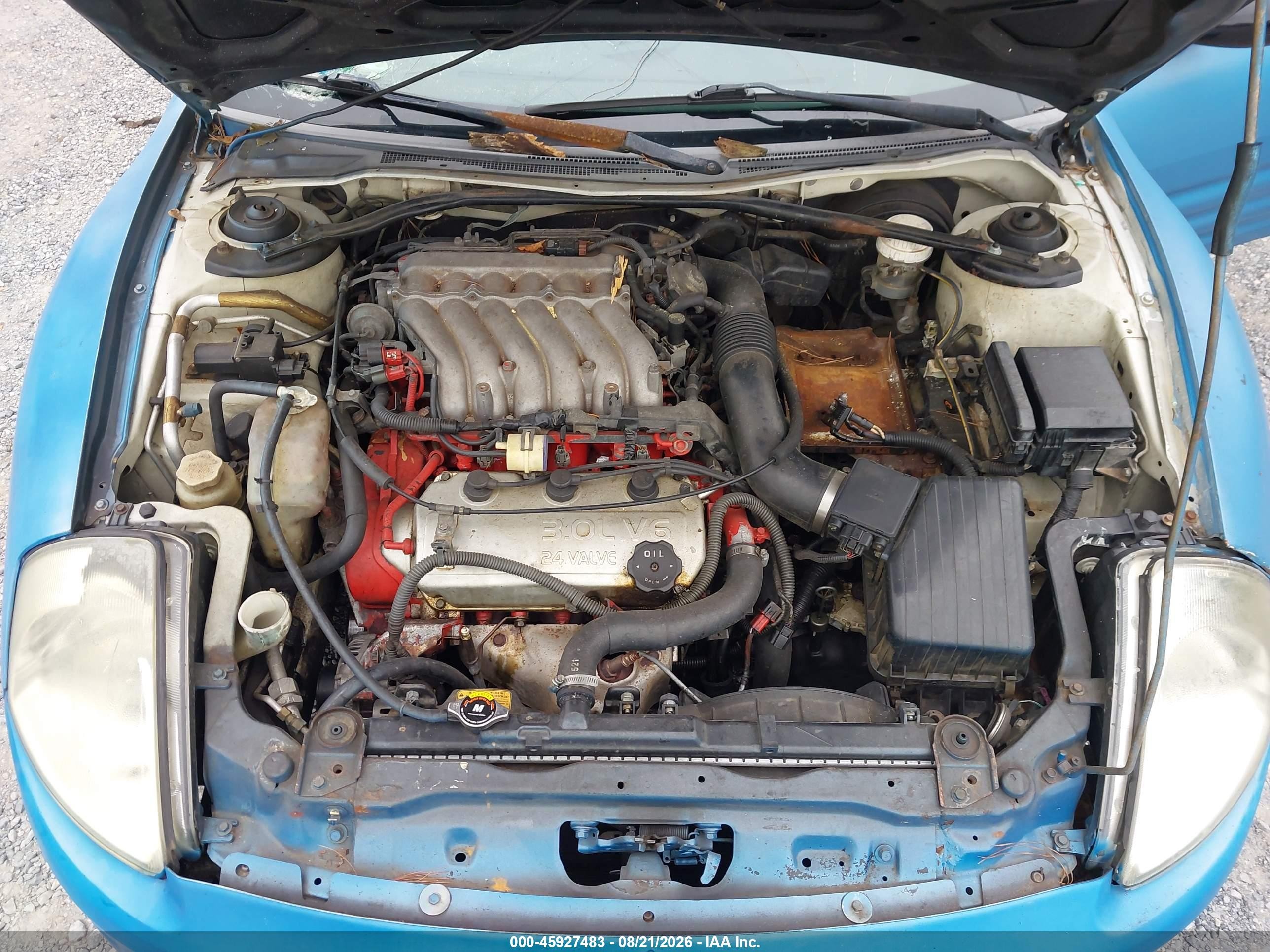 2003 Mitsubishi Eclipse Gts Blue vin: 4A3AC74H13E077761