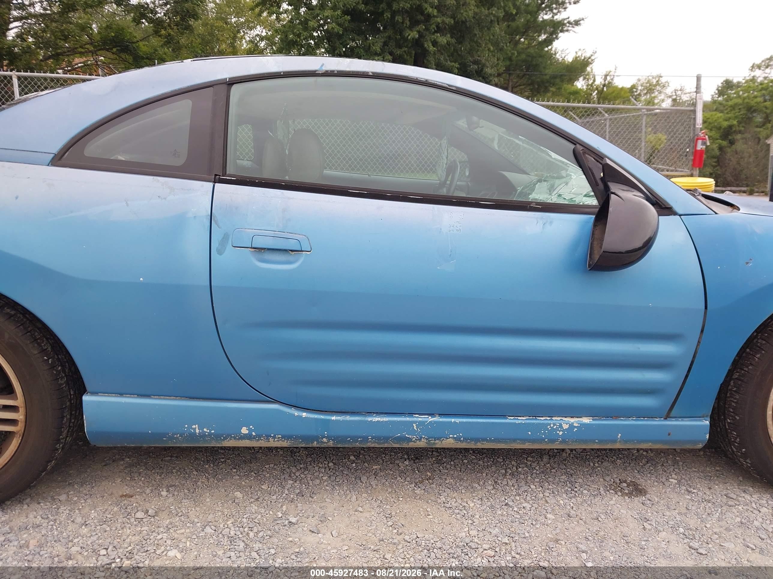 2003 Mitsubishi Eclipse Gts Blue vin: 4A3AC74H13E077761