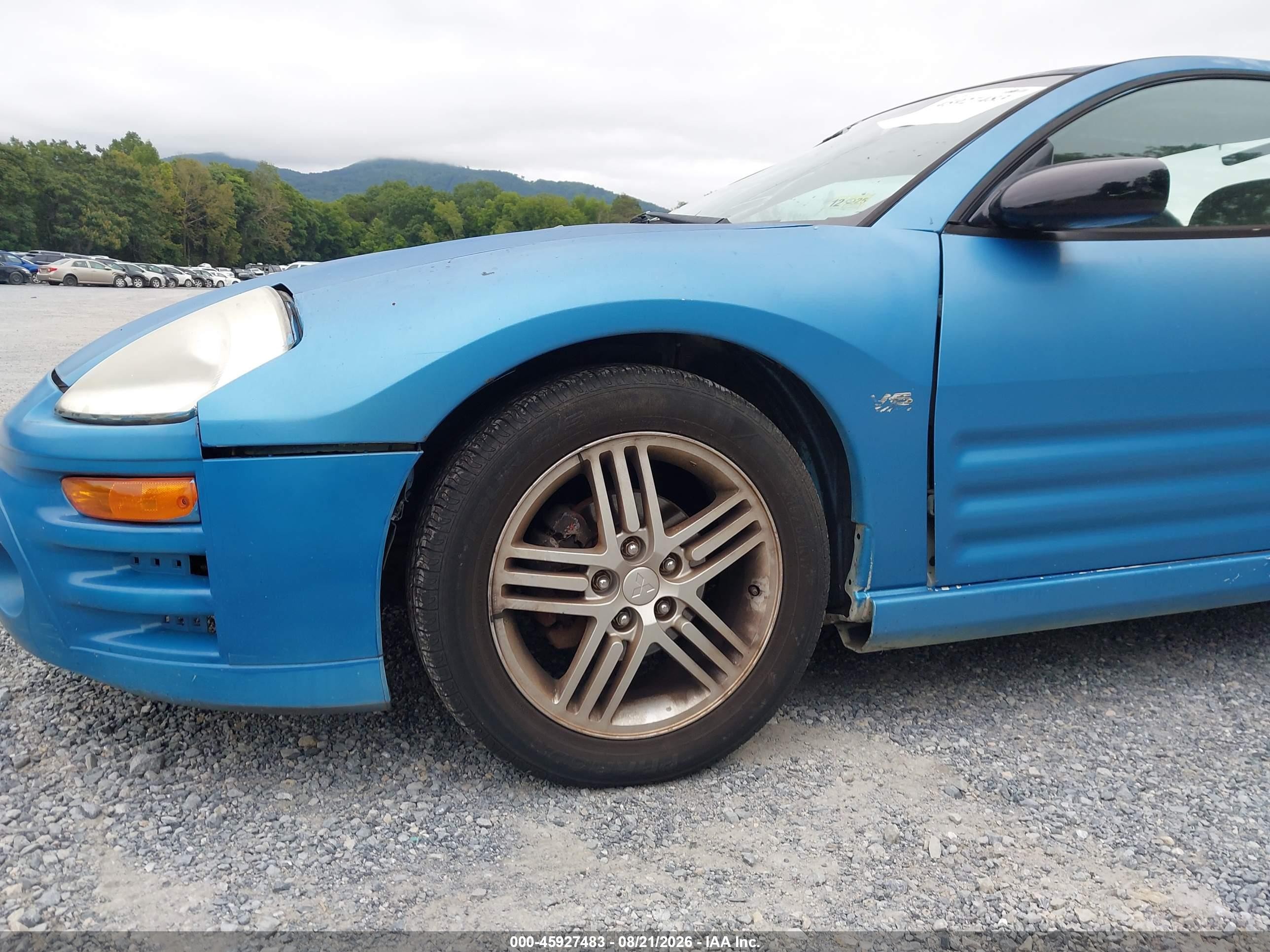 2003 Mitsubishi Eclipse Gts Blue vin: 4A3AC74H13E077761