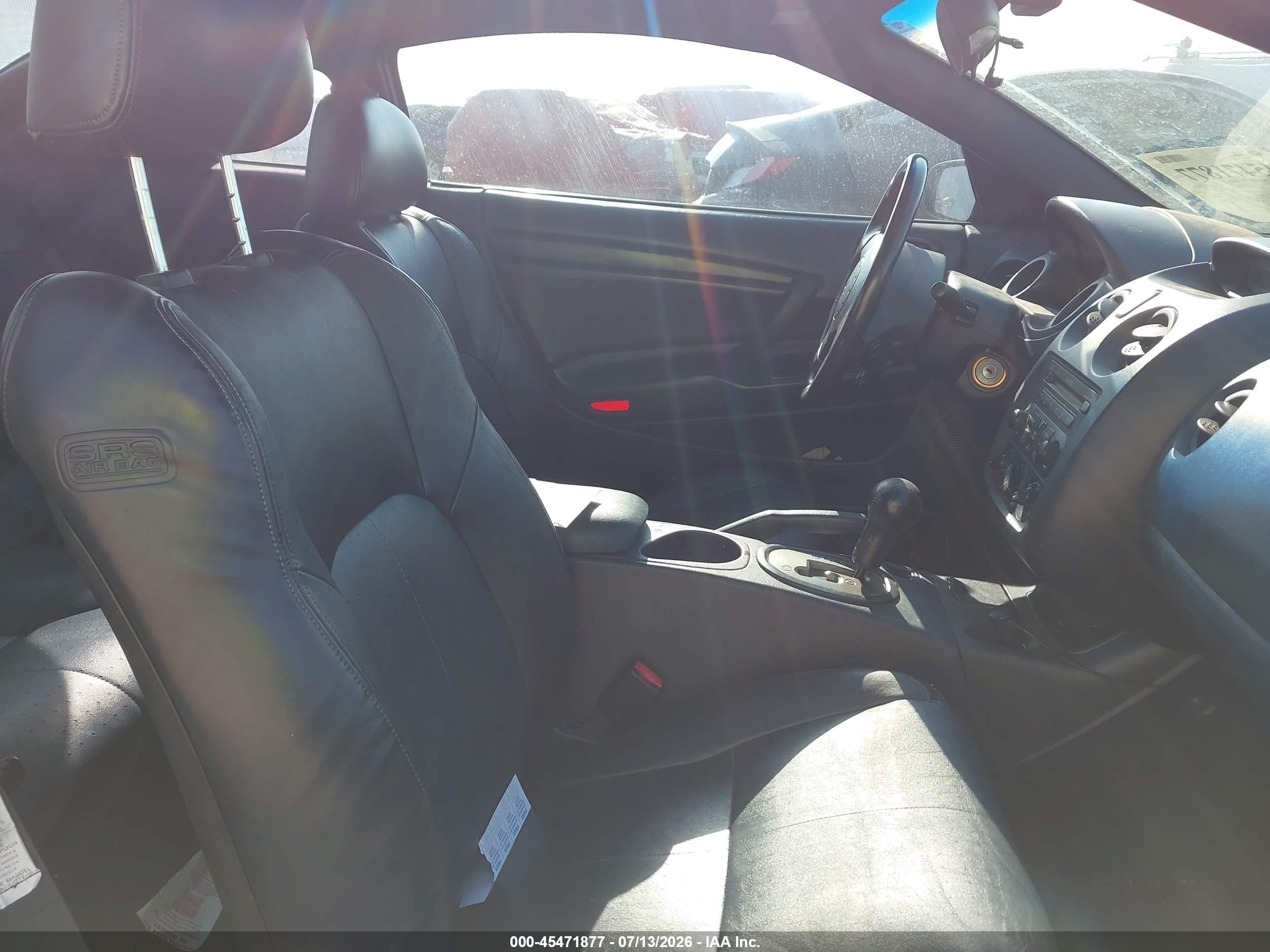 2003 Mitsubishi Eclipse Gts Black vin: 4A3AC74H63E020858
