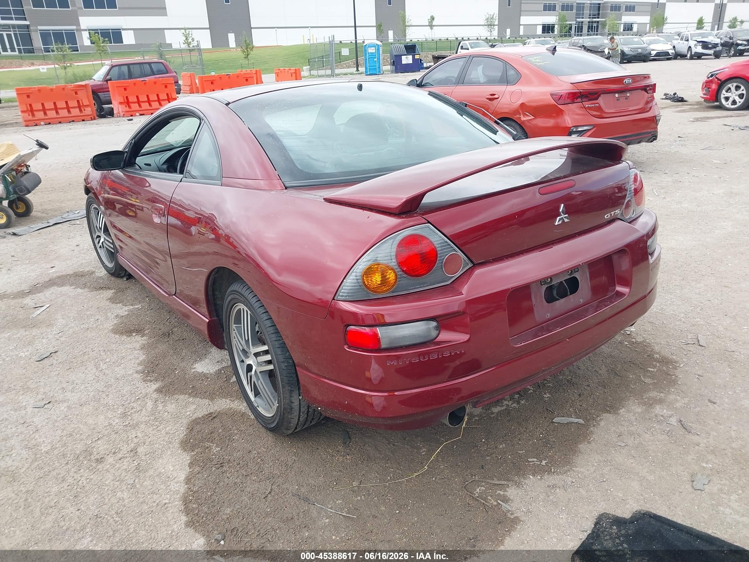 2003 Mitsubishi Eclipse Gts Maroon vin: 4A3AC74H73E079126