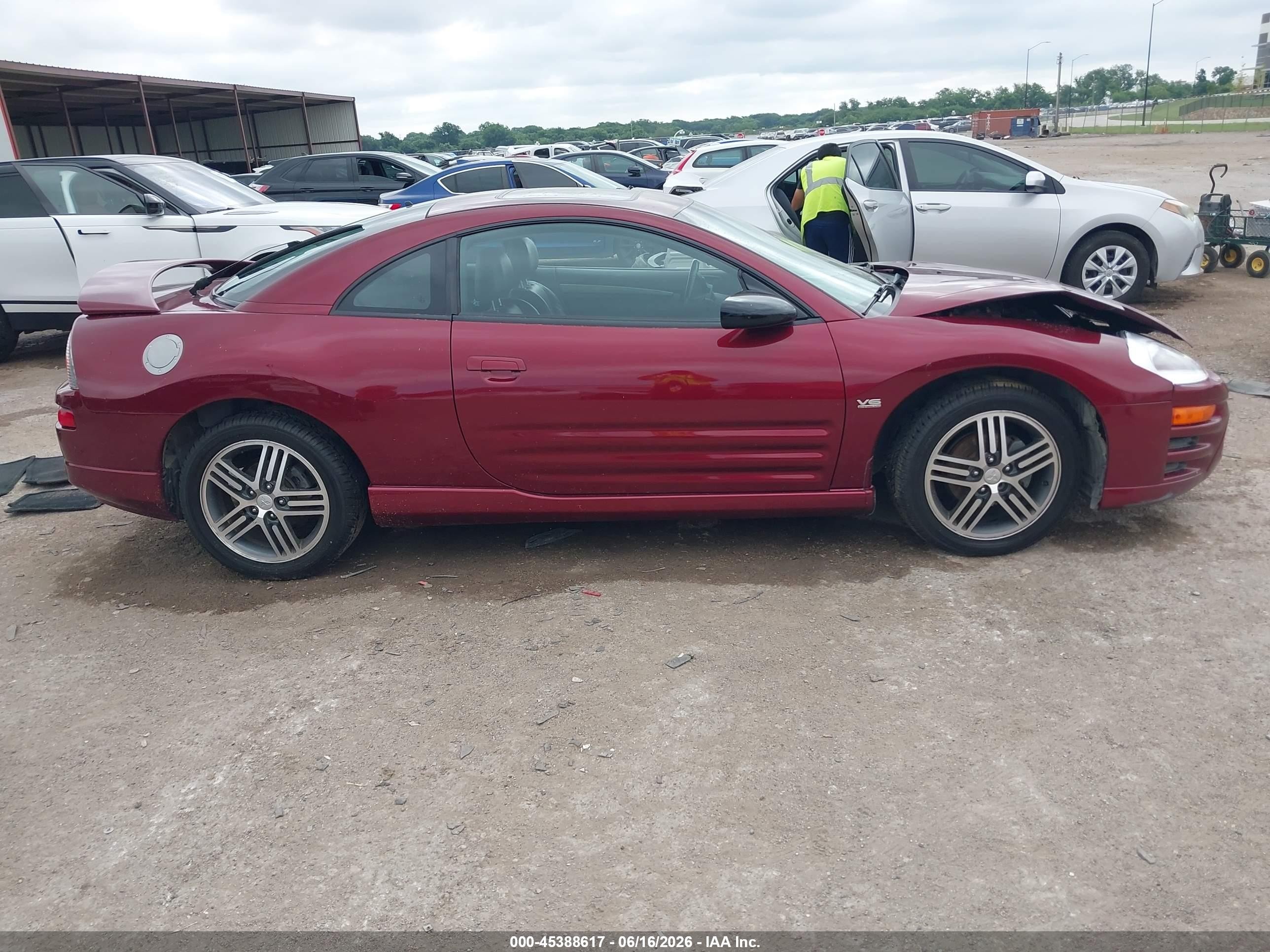 2003 Mitsubishi Eclipse Gts Maroon vin: 4A3AC74H73E079126
