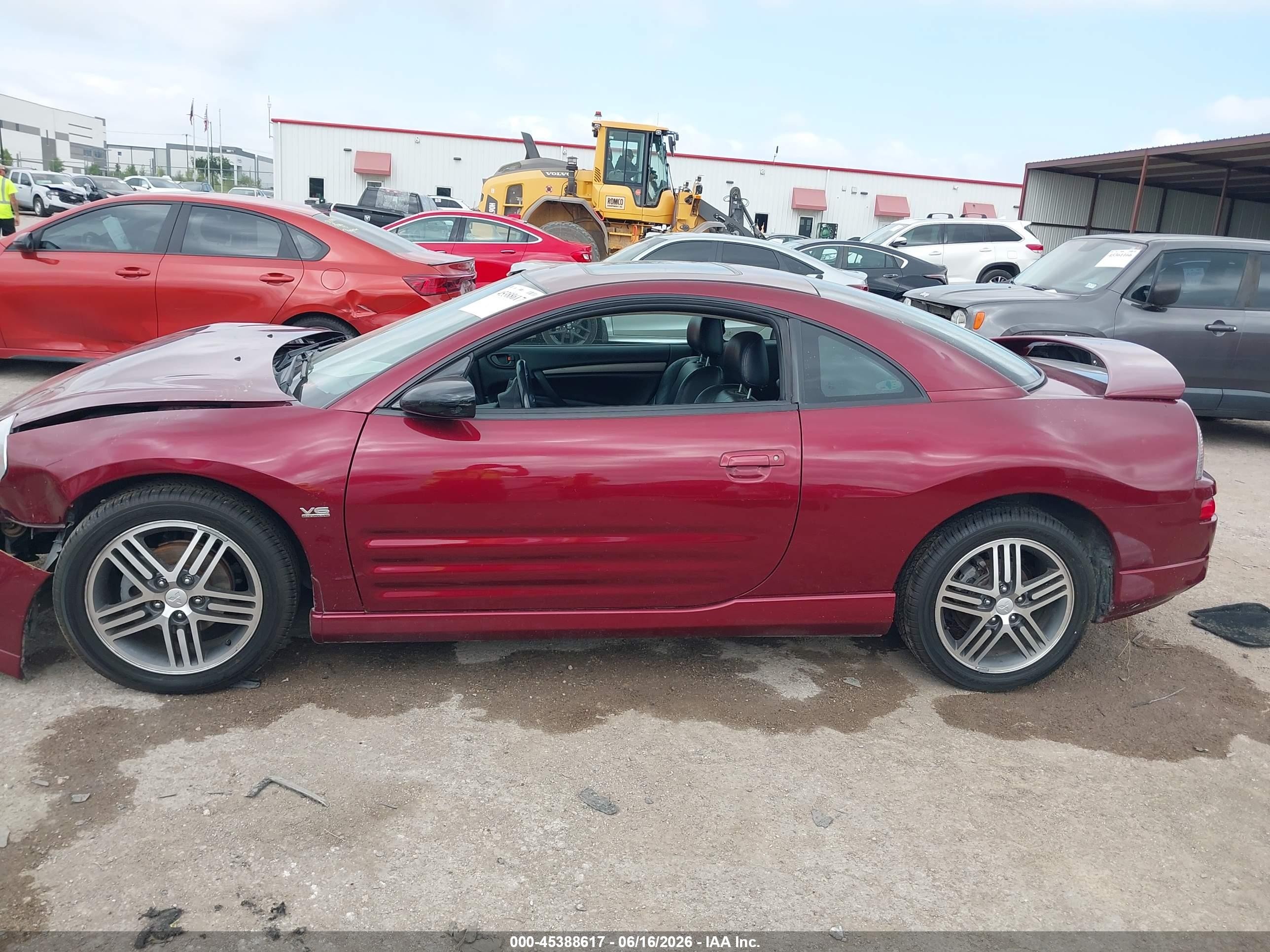 2003 Mitsubishi Eclipse Gts Maroon vin: 4A3AC74H73E079126