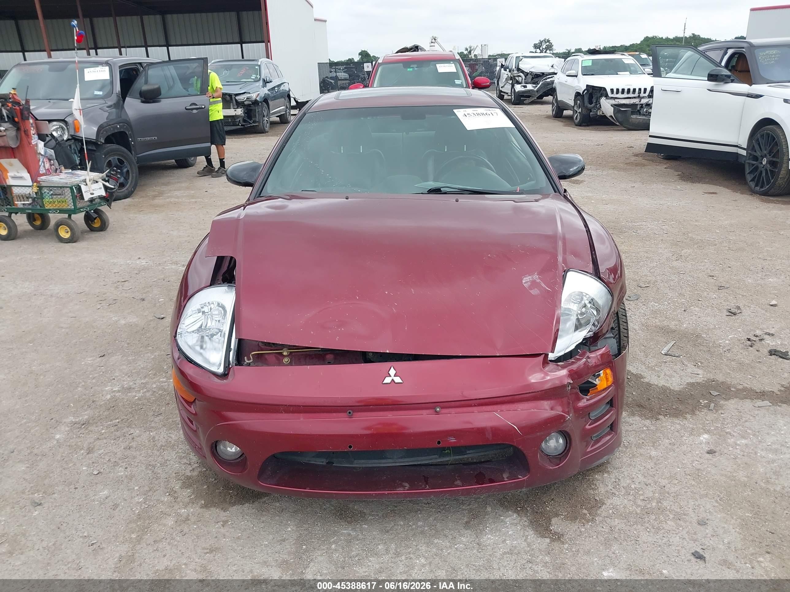 2003 Mitsubishi Eclipse Gts Maroon vin: 4A3AC74H73E079126