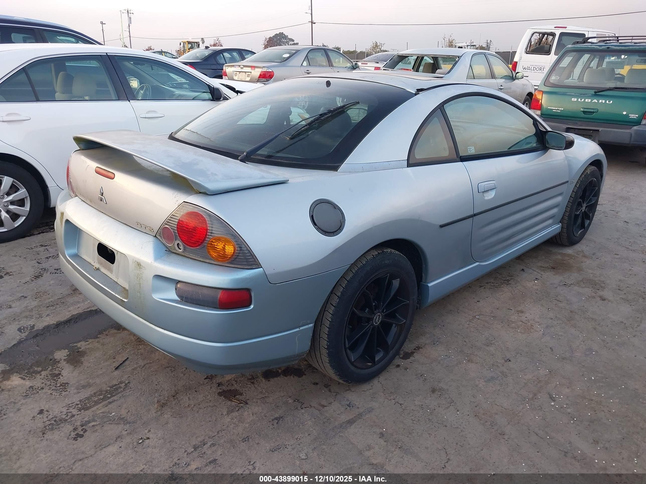 2003 Mitsubishi Eclipse Gts Blue vin: 4A3AC74H73E164452