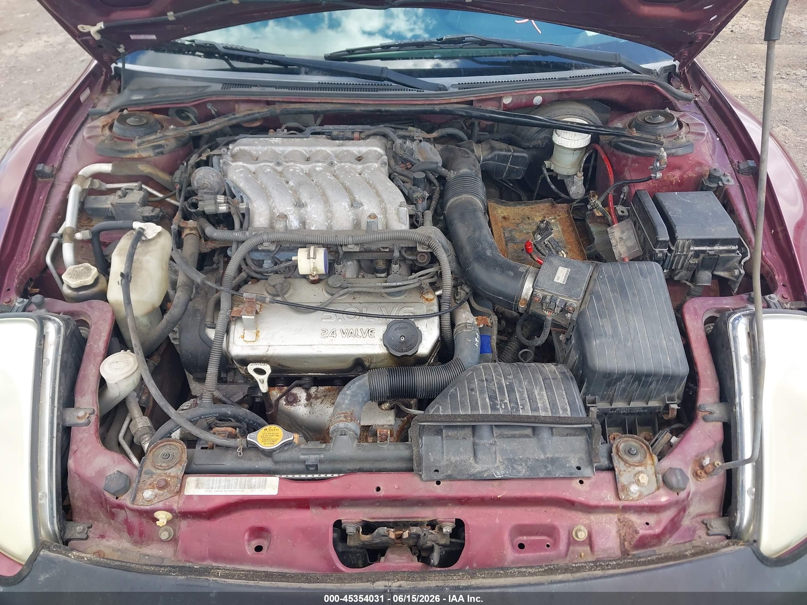 2003 Mitsubishi Eclipse Gts Red vin: 4A3AC74HX3E046041