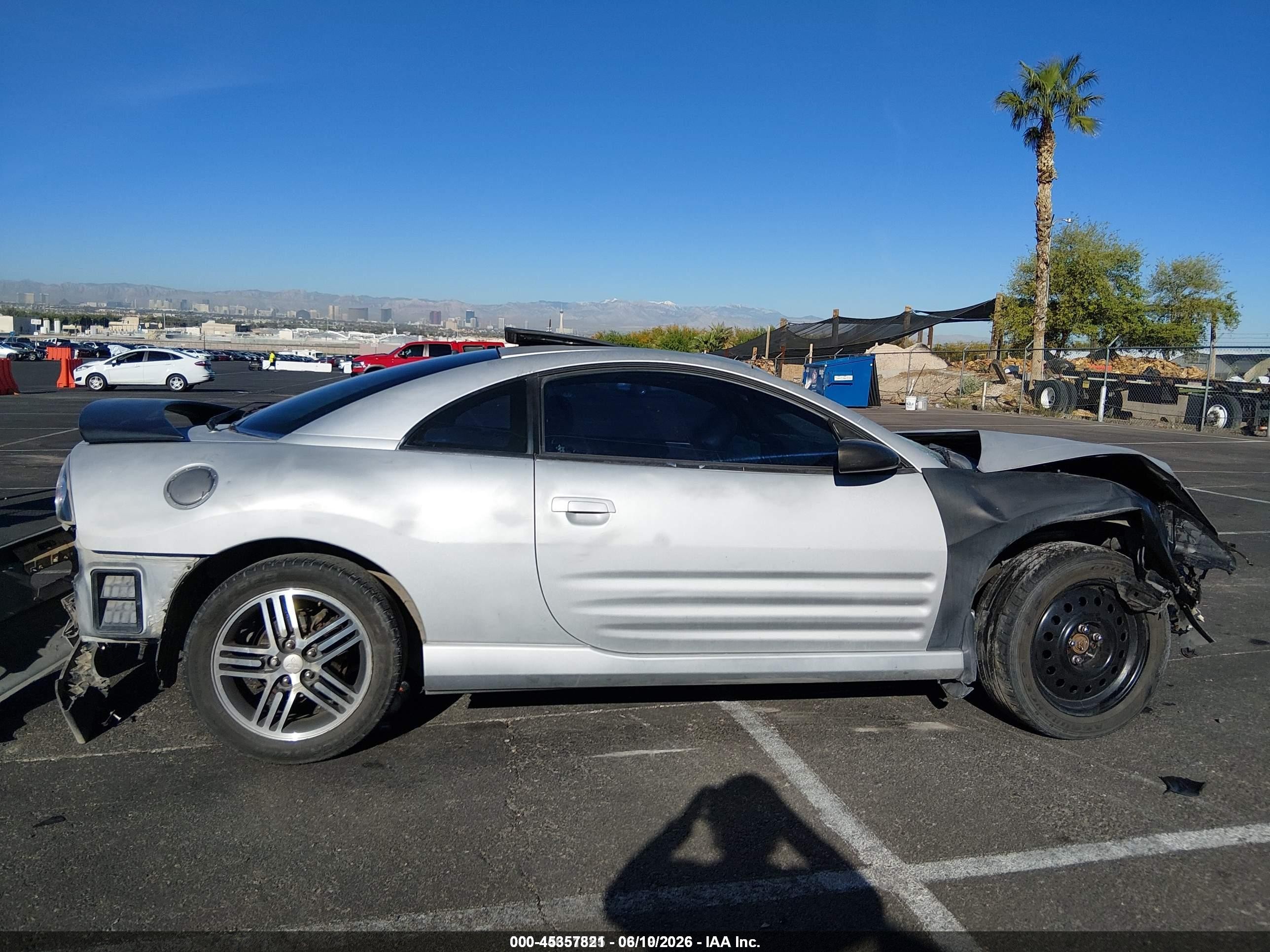 2003 Mitsubishi Eclipse Gts White vin: 4A3AC74HX3E107095