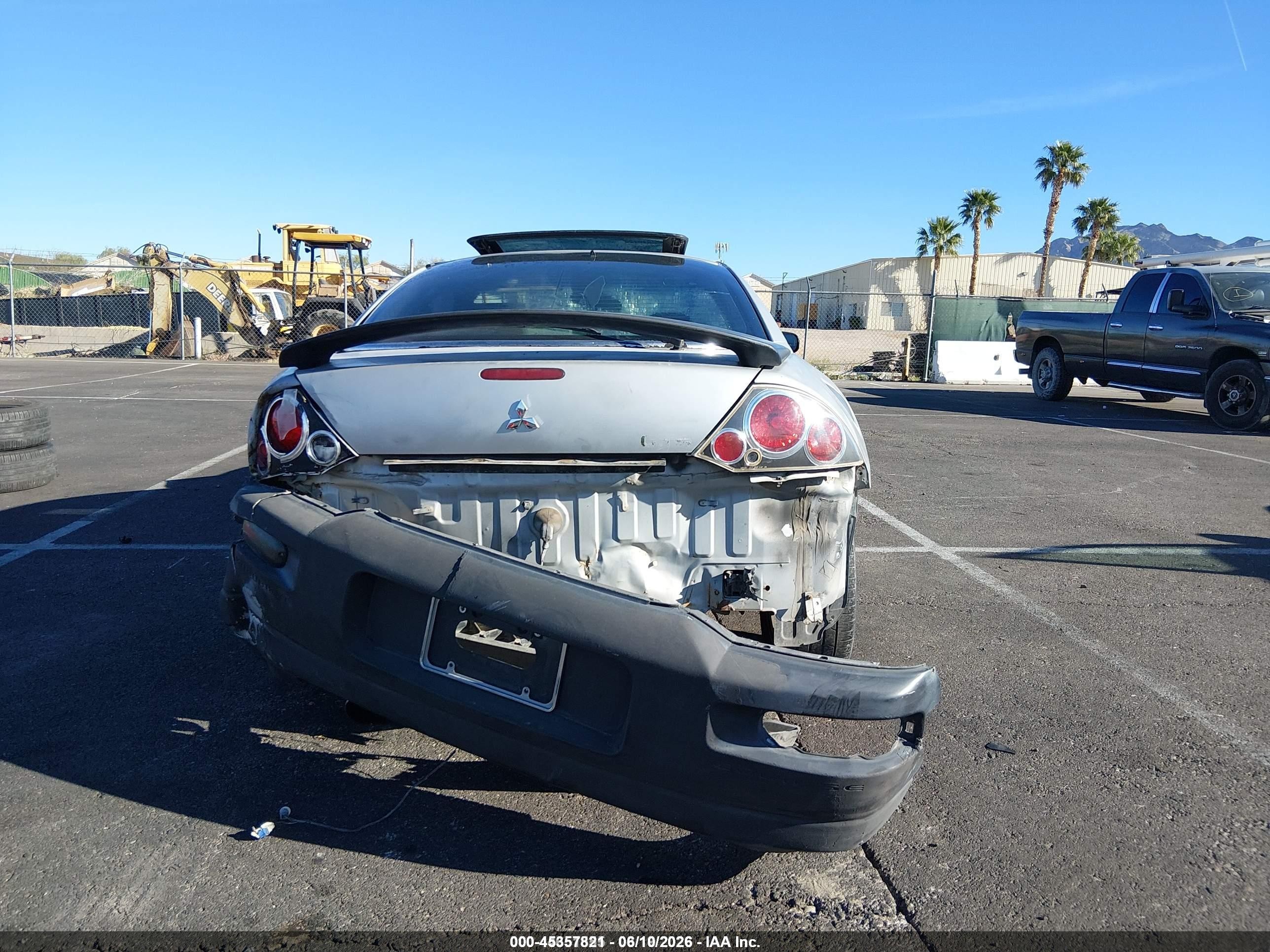 2003 Mitsubishi Eclipse Gts White vin: 4A3AC74HX3E107095