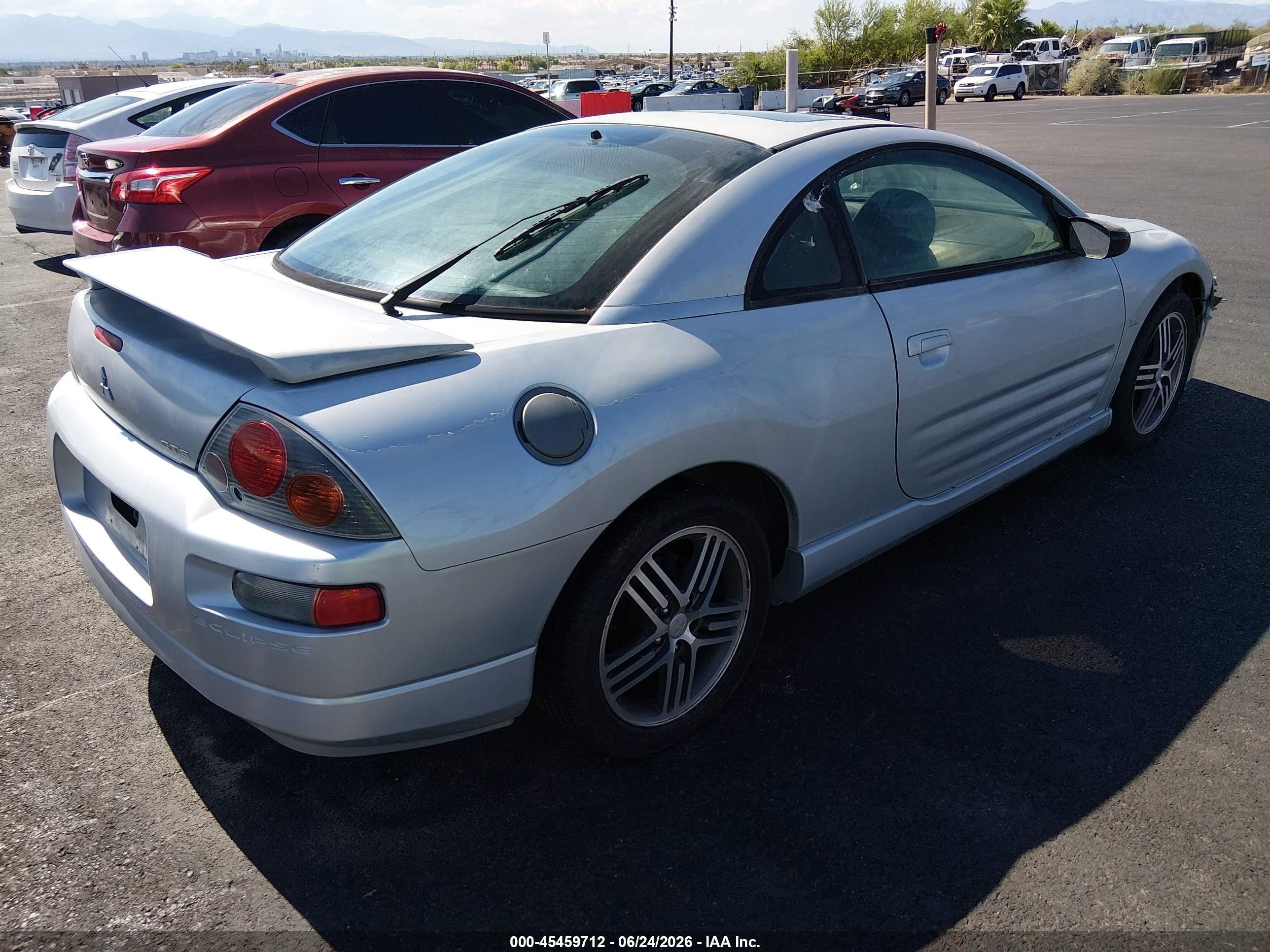 2004 Mitsubishi Eclipse Gts Gray vin: 4A3AC74HX4E051256