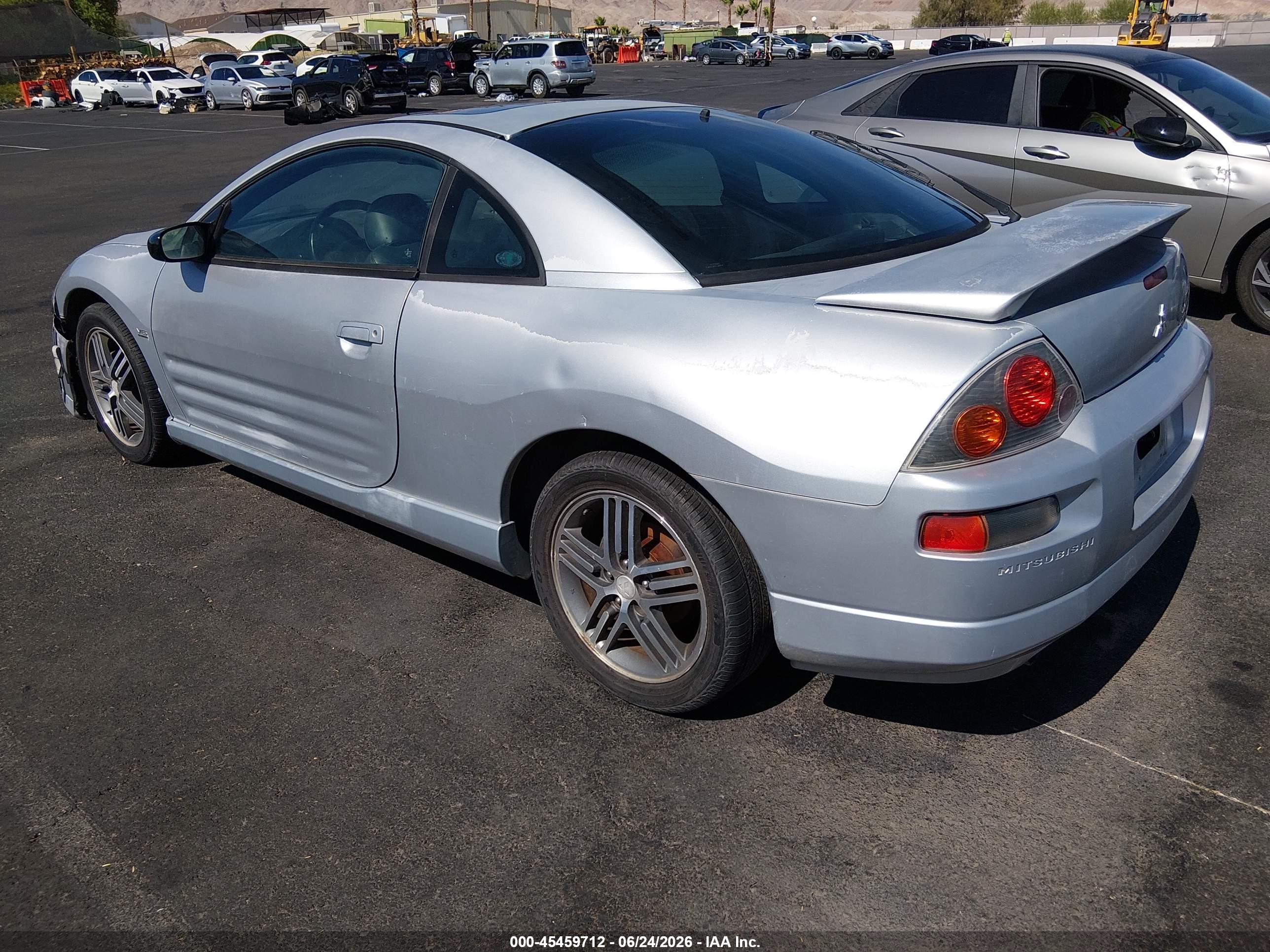 2004 Mitsubishi Eclipse Gts Gray vin: 4A3AC74HX4E051256