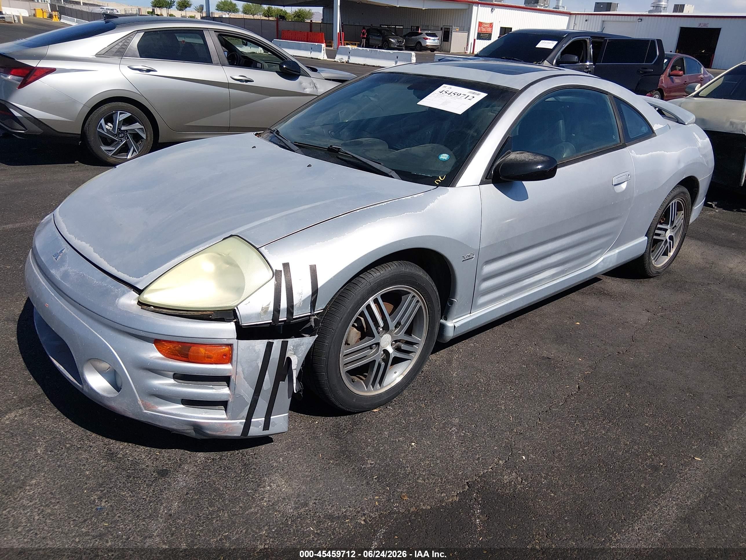 2004 Mitsubishi Eclipse Gts Gray vin: 4A3AC74HX4E051256
