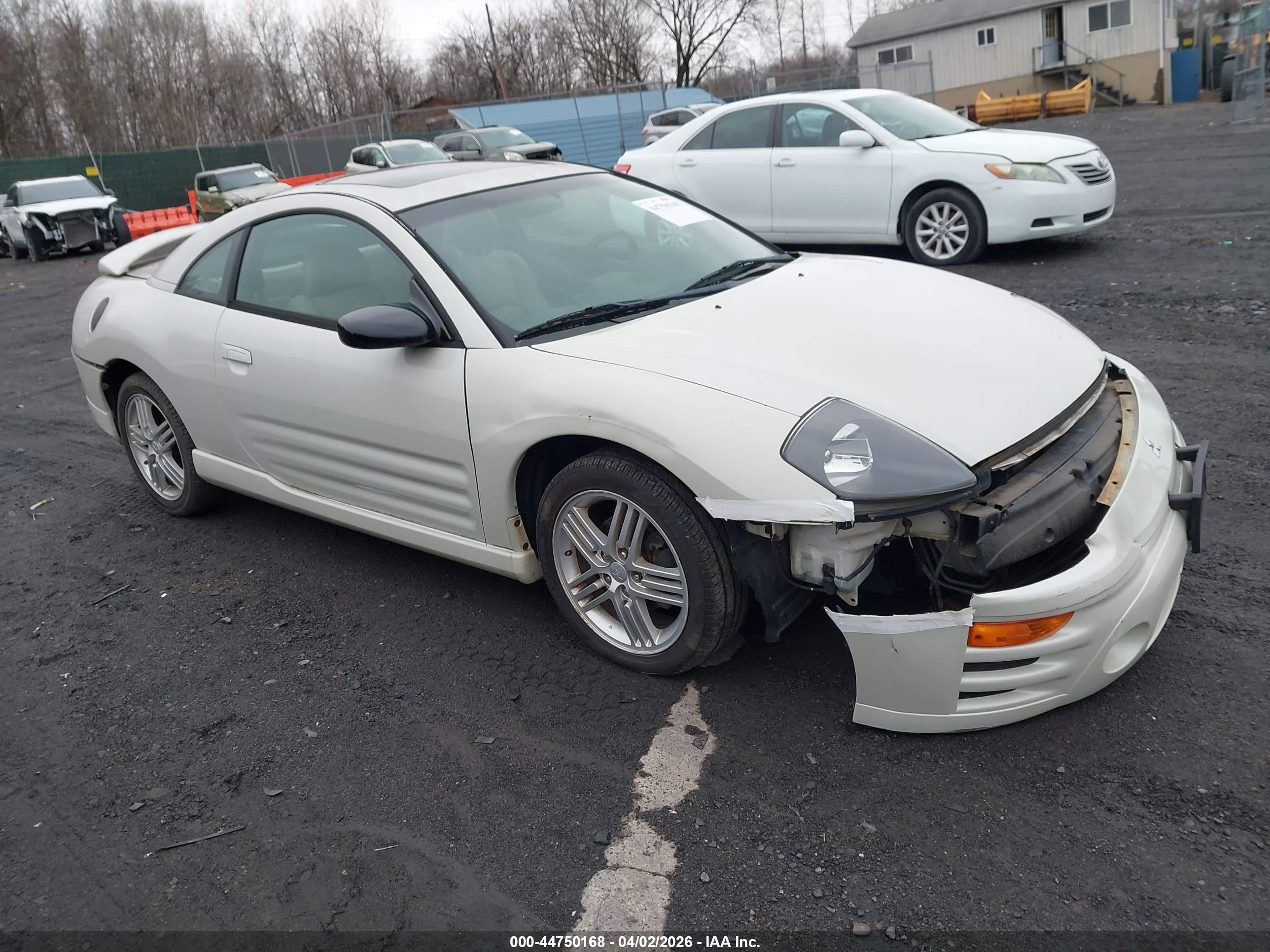 2003 Mitsubishi Eclipse Gt White vin: 4A3AC84H03E190669