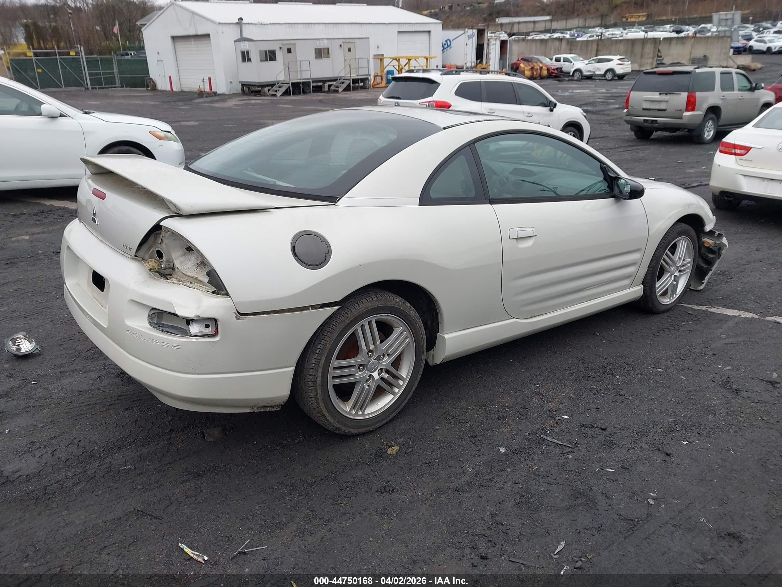 2003 Mitsubishi Eclipse Gt White vin: 4A3AC84H03E190669