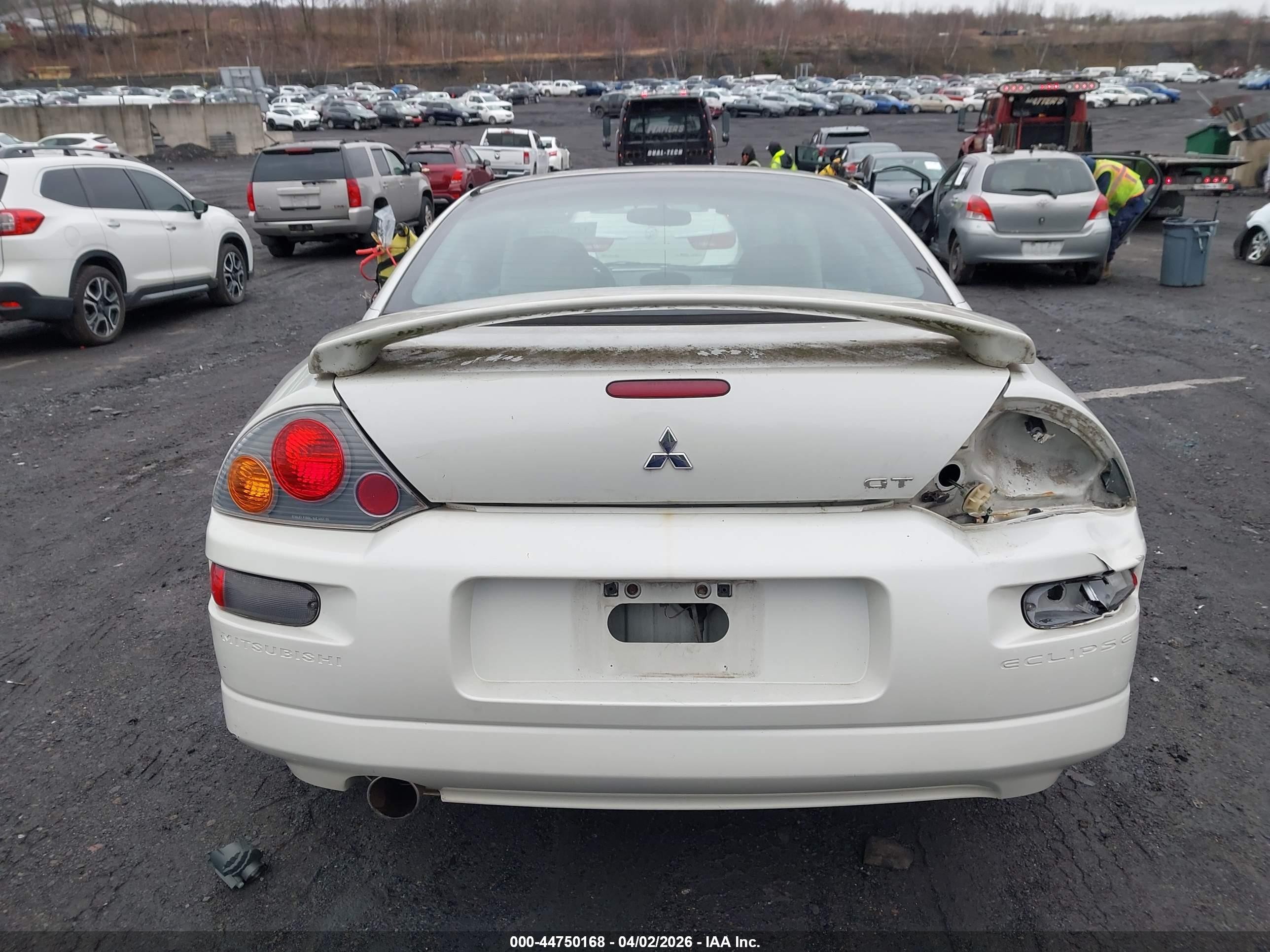 2003 Mitsubishi Eclipse Gt White vin: 4A3AC84H03E190669
