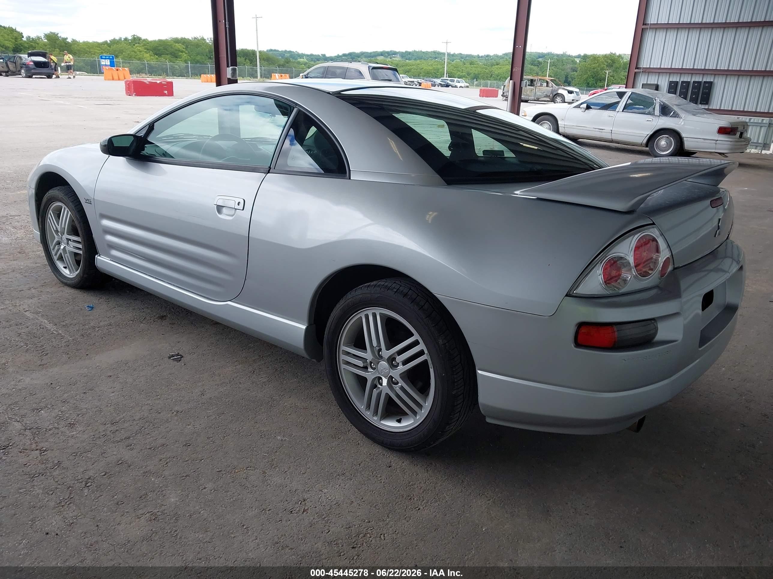 2003 Mitsubishi Eclipse Gt Серый vin: 4A3AC84H53E148451