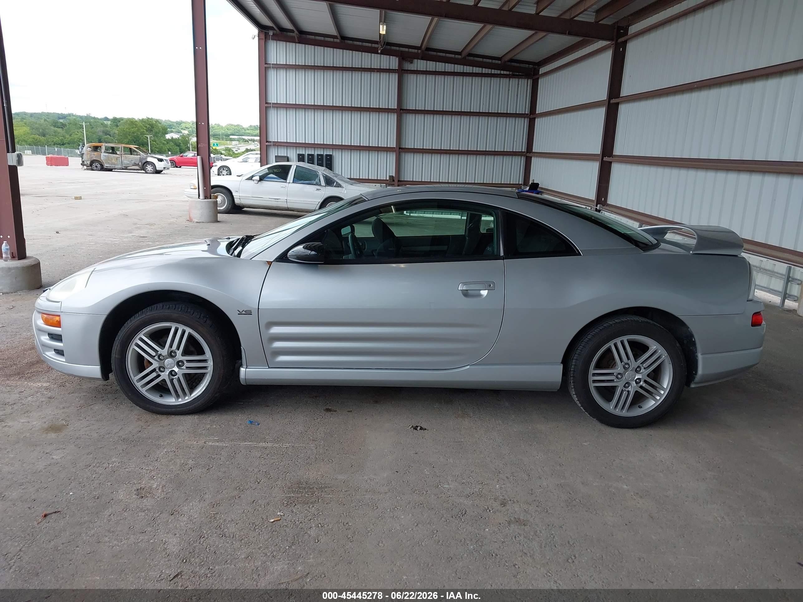 2003 Mitsubishi Eclipse Gt Серый vin: 4A3AC84H53E148451