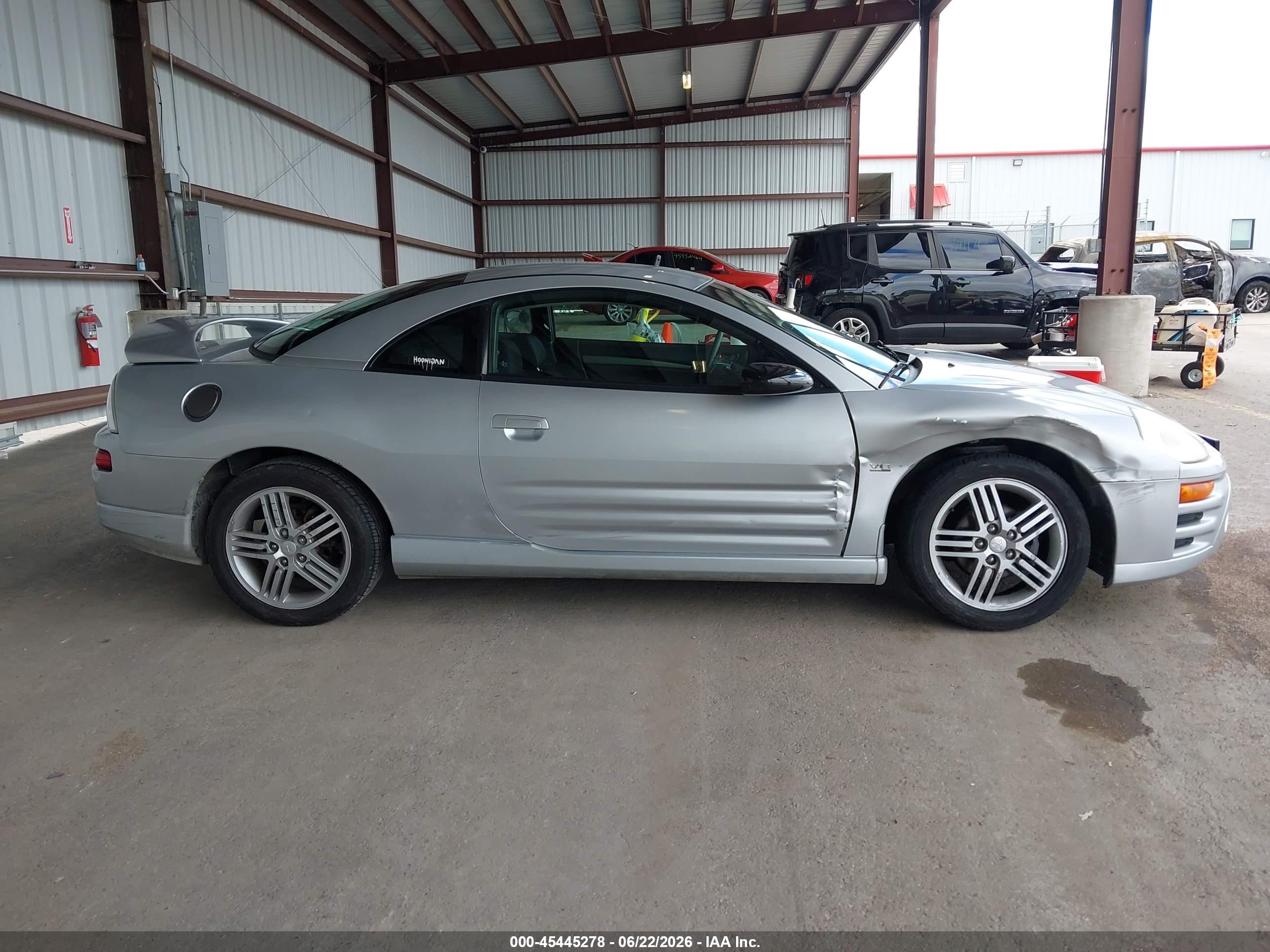 2003 Mitsubishi Eclipse Gt Серый vin: 4A3AC84H53E148451