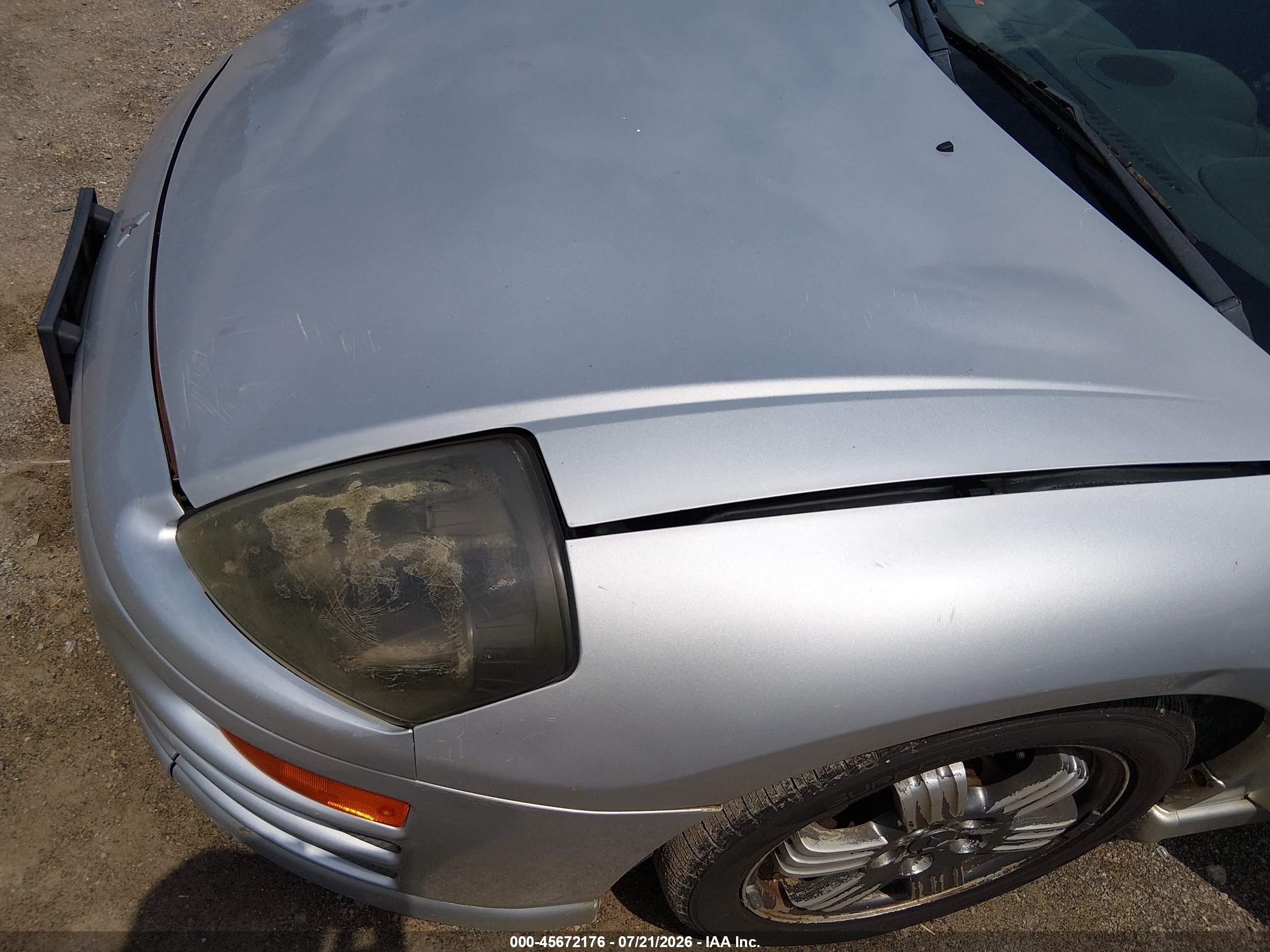 2002 Mitsubishi Eclipse Gt/gt W/premium Pkg Silver vin: 4A3AC84H72E021585
