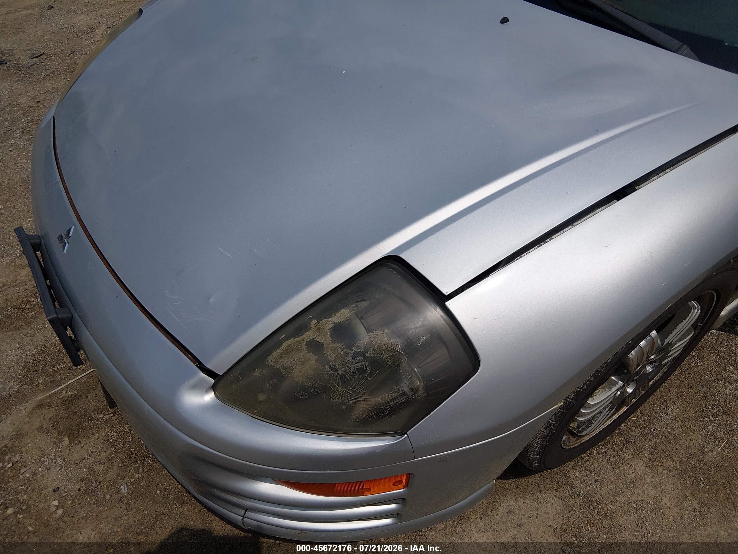 2002 Mitsubishi Eclipse Gt/gt W/premium Pkg Silver vin: 4A3AC84H72E021585