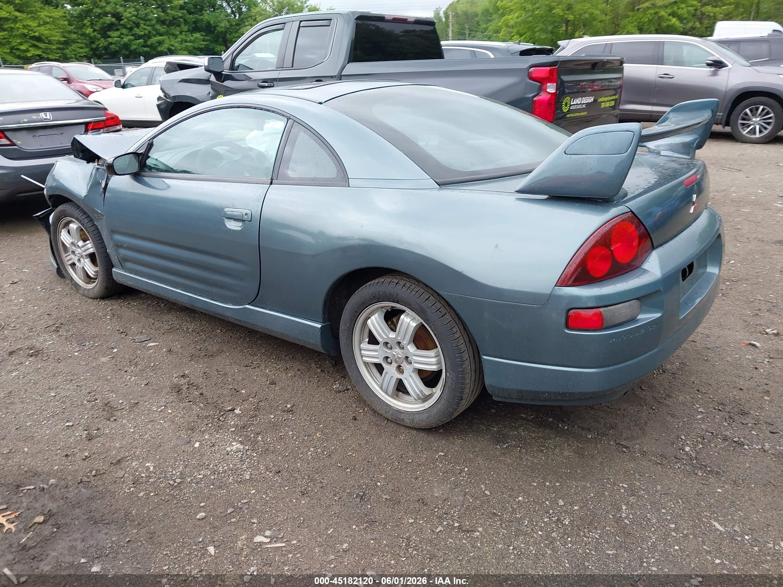 2000 Mitsubishi Eclipse Gt Green vin: 4A3AC84L0YE149227