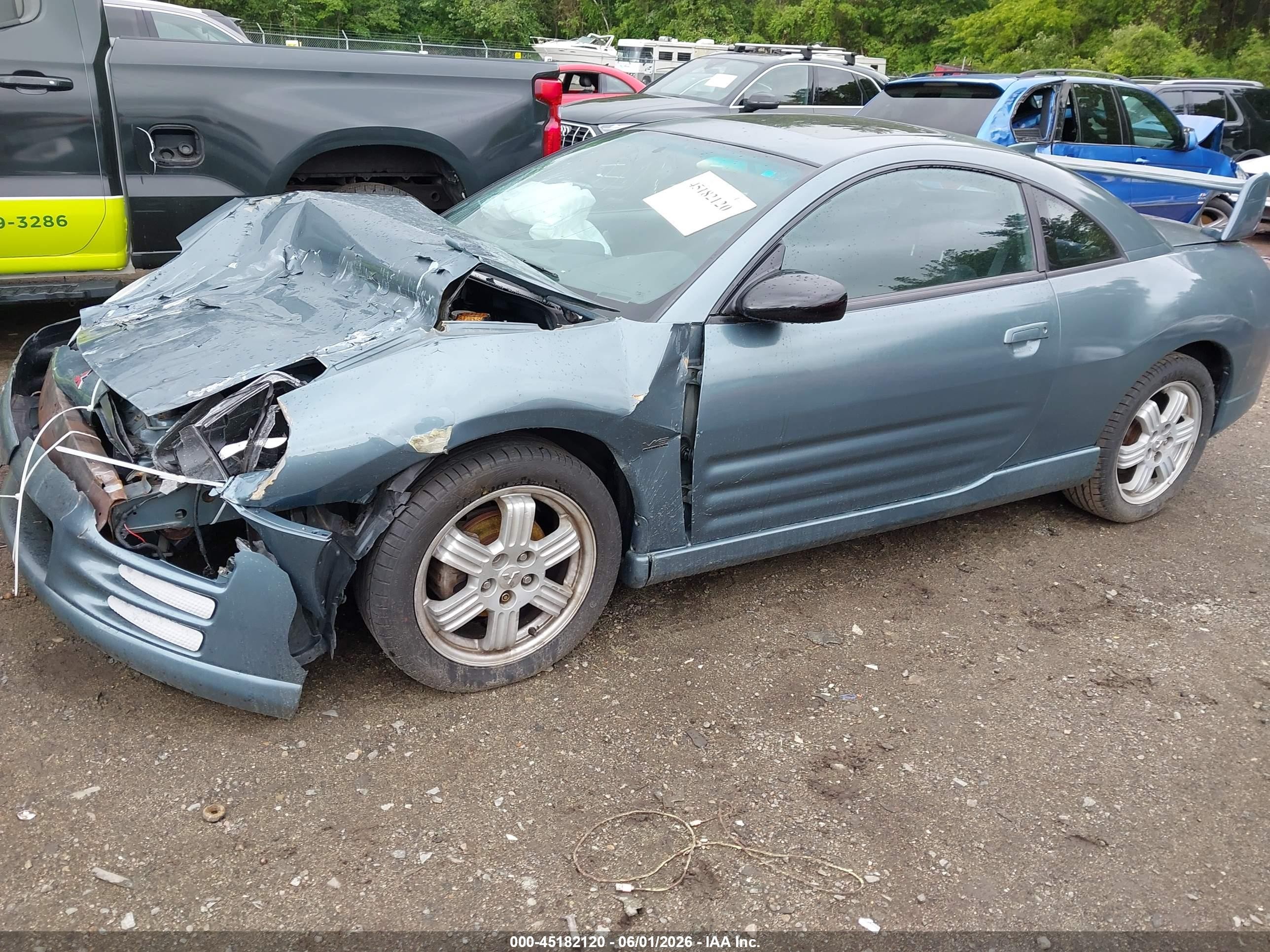 2000 Mitsubishi Eclipse Gt Green vin: 4A3AC84L0YE149227