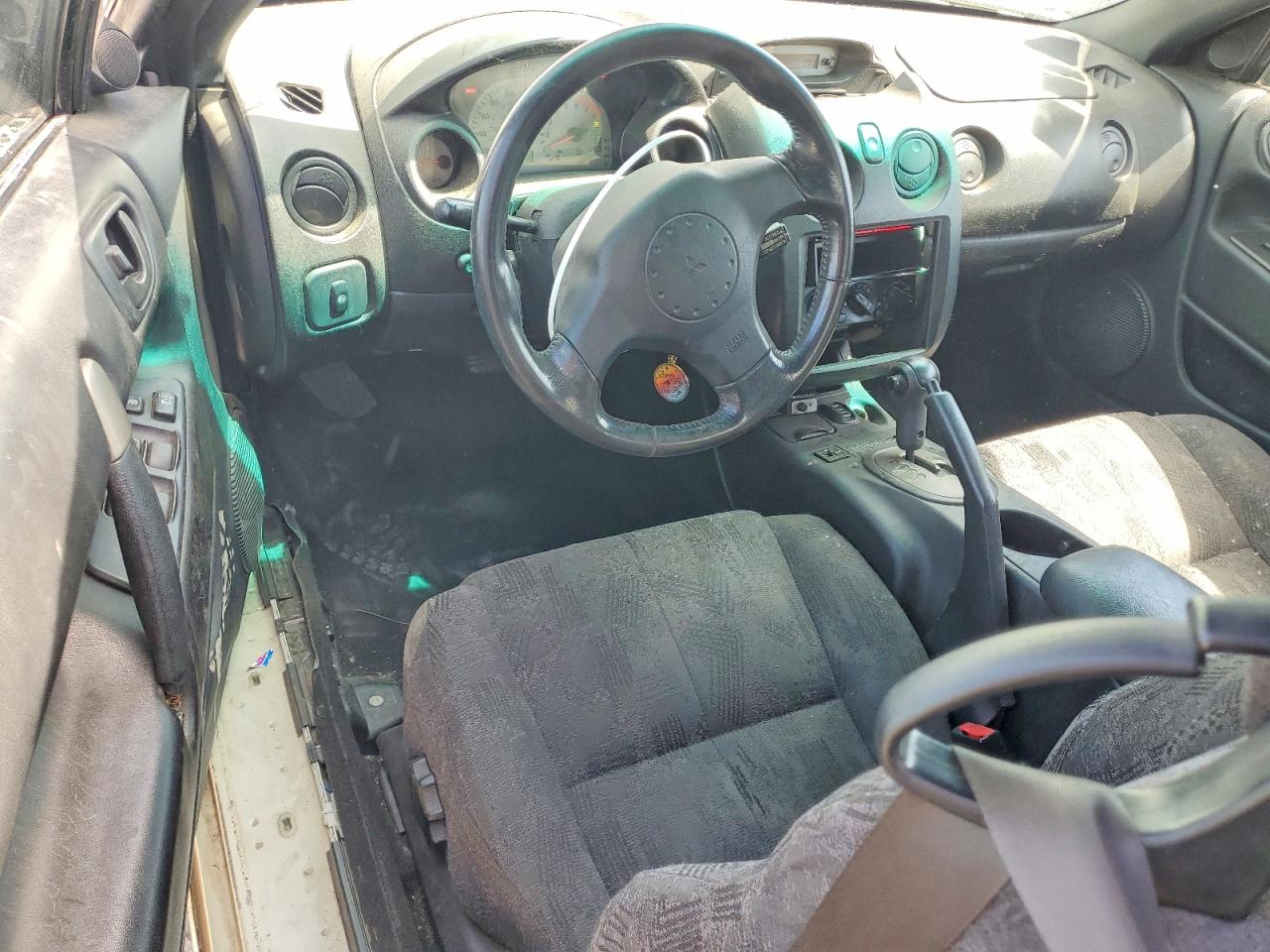 2001 Mitsubishi Eclipse Spyder Gs White vin: 4A3AE45G11E072278