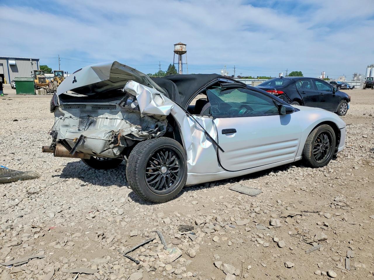 2001 Mitsubishi Eclipse Spyder Gs White vin: 4A3AE45G11E072278