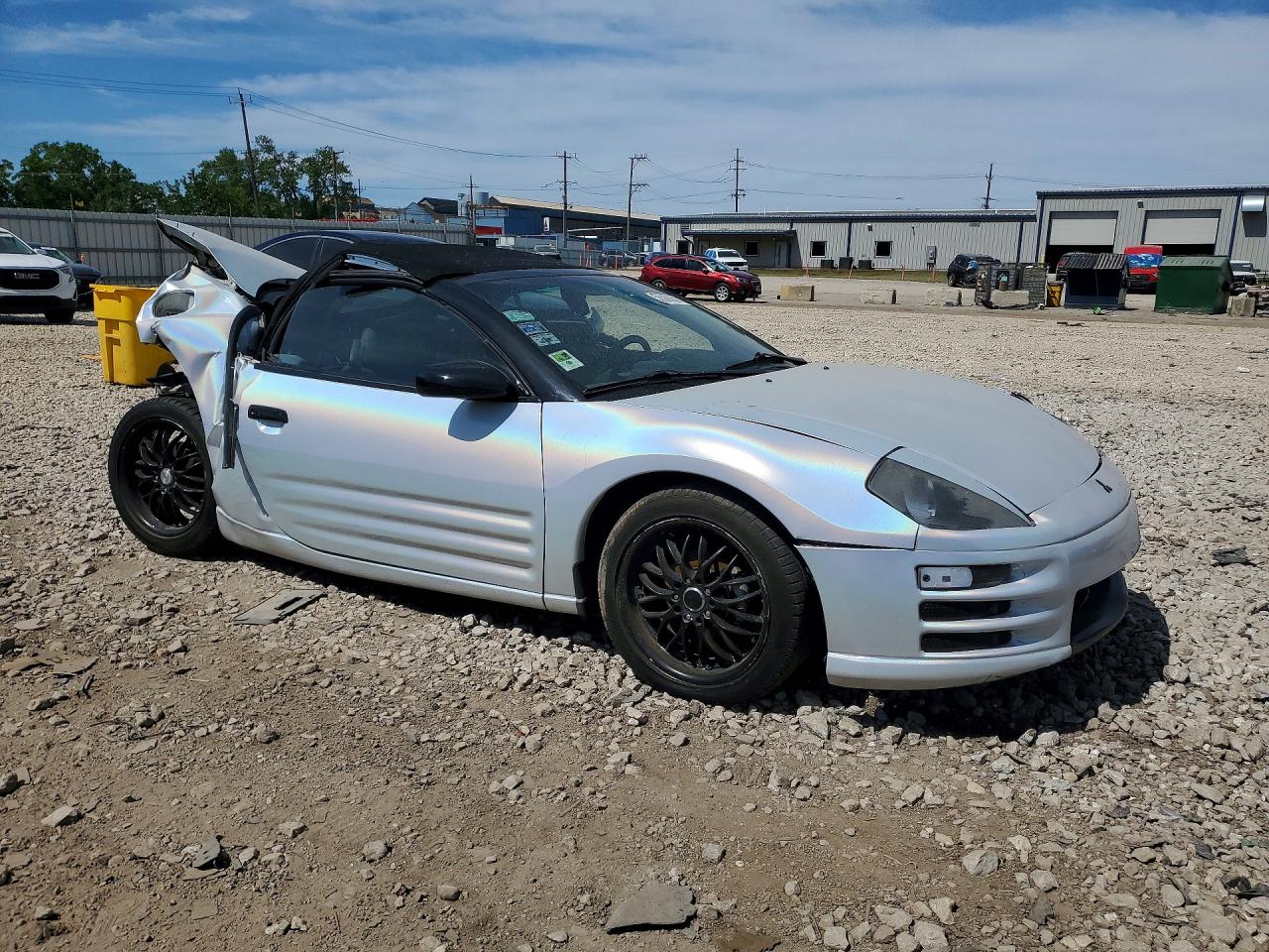2001 Mitsubishi Eclipse Spyder Gs White vin: 4A3AE45G11E072278