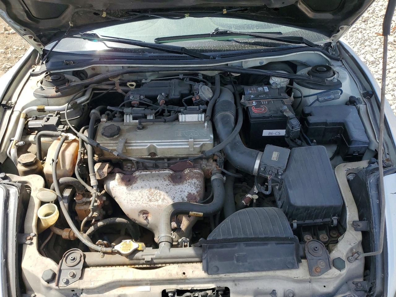 2001 Mitsubishi Eclipse Spyder Gs White vin: 4A3AE45G11E072278