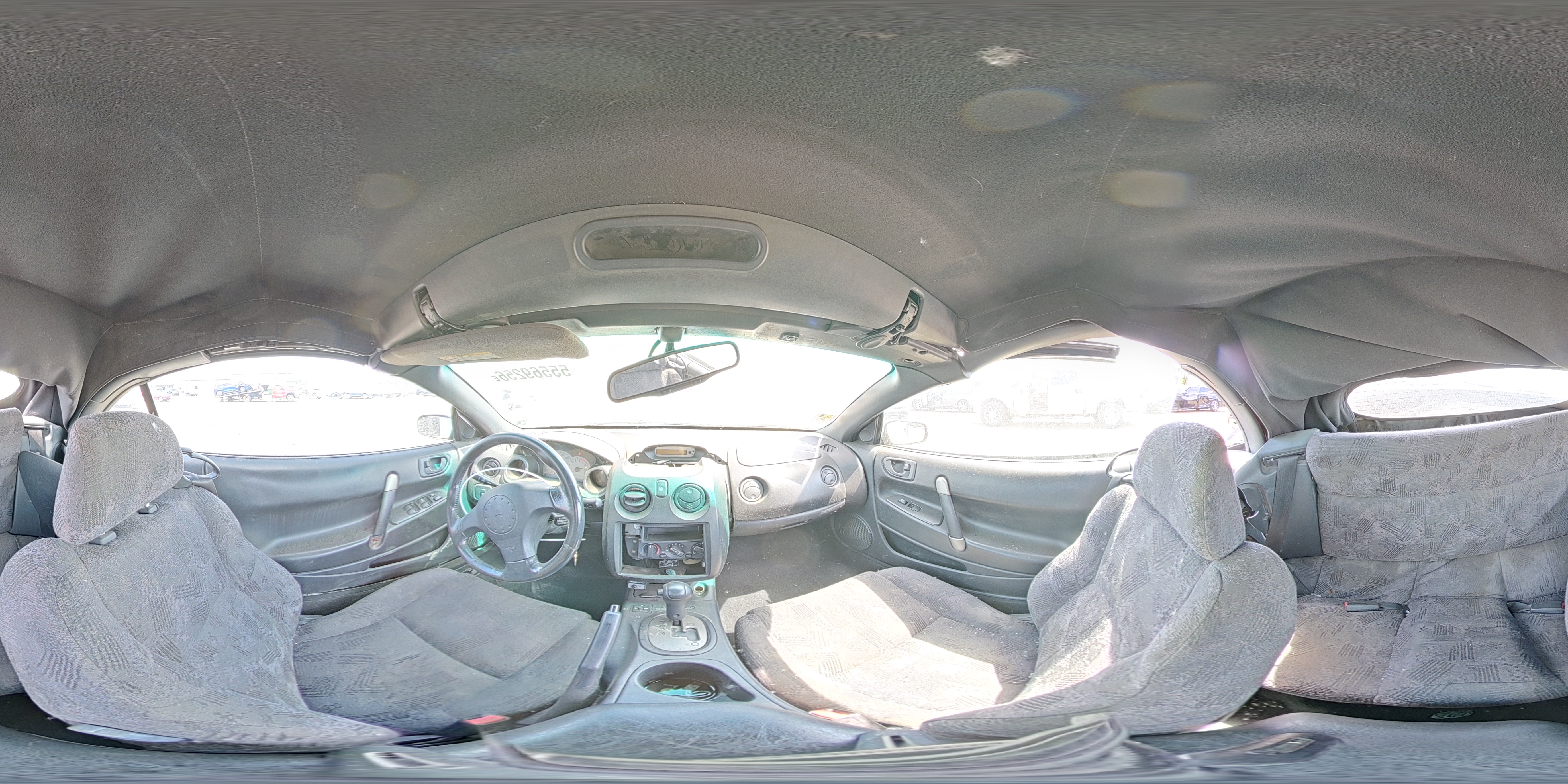 2001 Mitsubishi Eclipse Spyder Gs White vin: 4A3AE45G11E072278