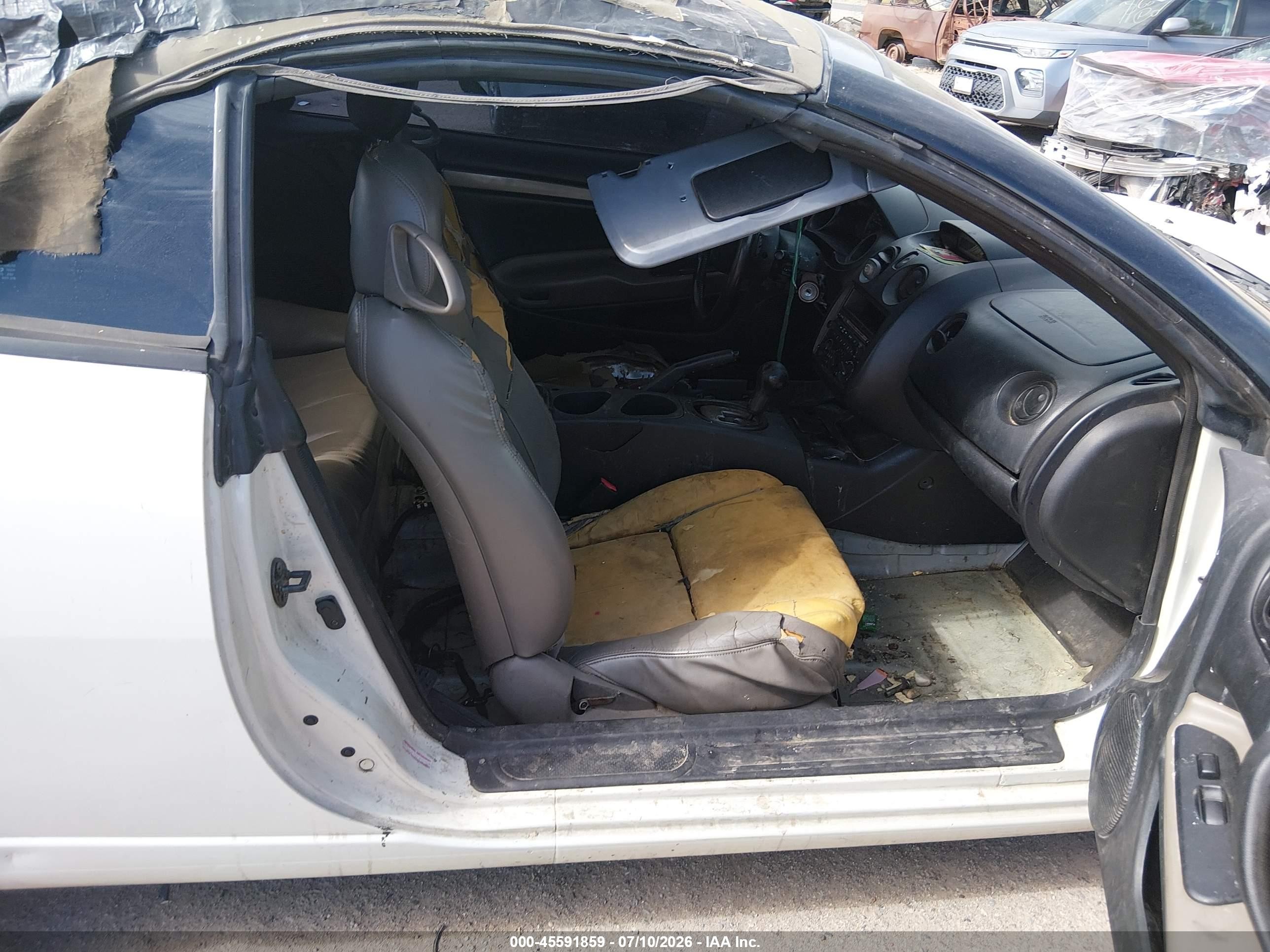 2004 Mitsubishi Eclipse Spyder Gs White vin: 4A3AE45G14E121323