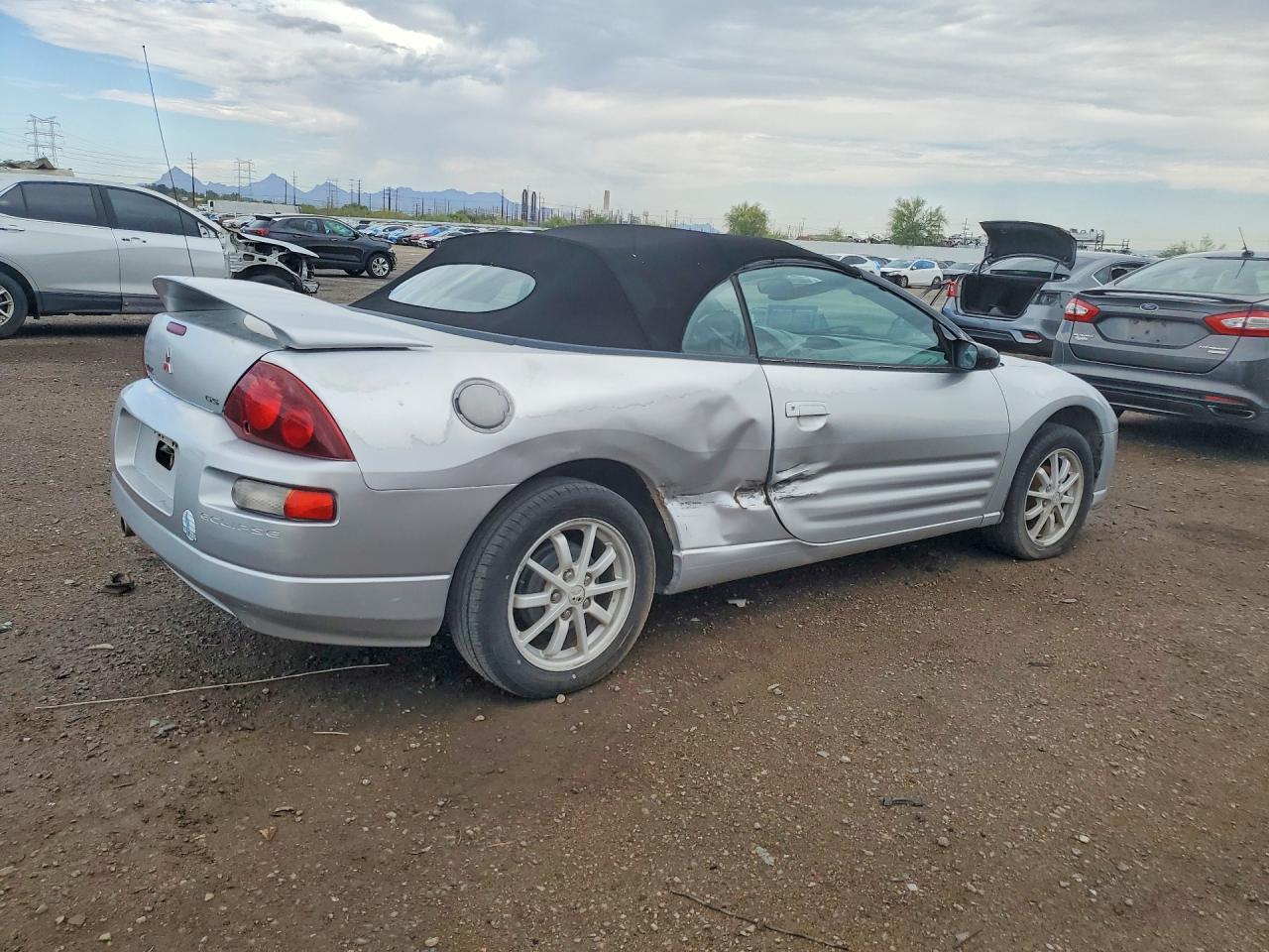 2001 Mitsubishi Eclipse Spyder Gs Silver vin: 4A3AE45G21E142497