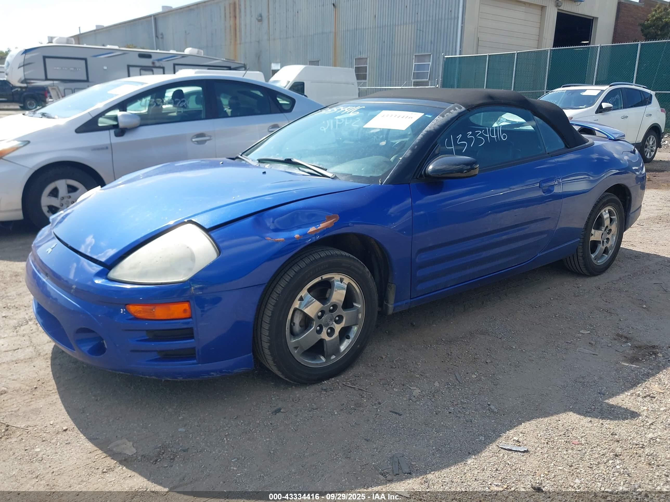 2005 Mitsubishi Eclipse Spyder Gs Blue vin: 4A3AE45G25E044916