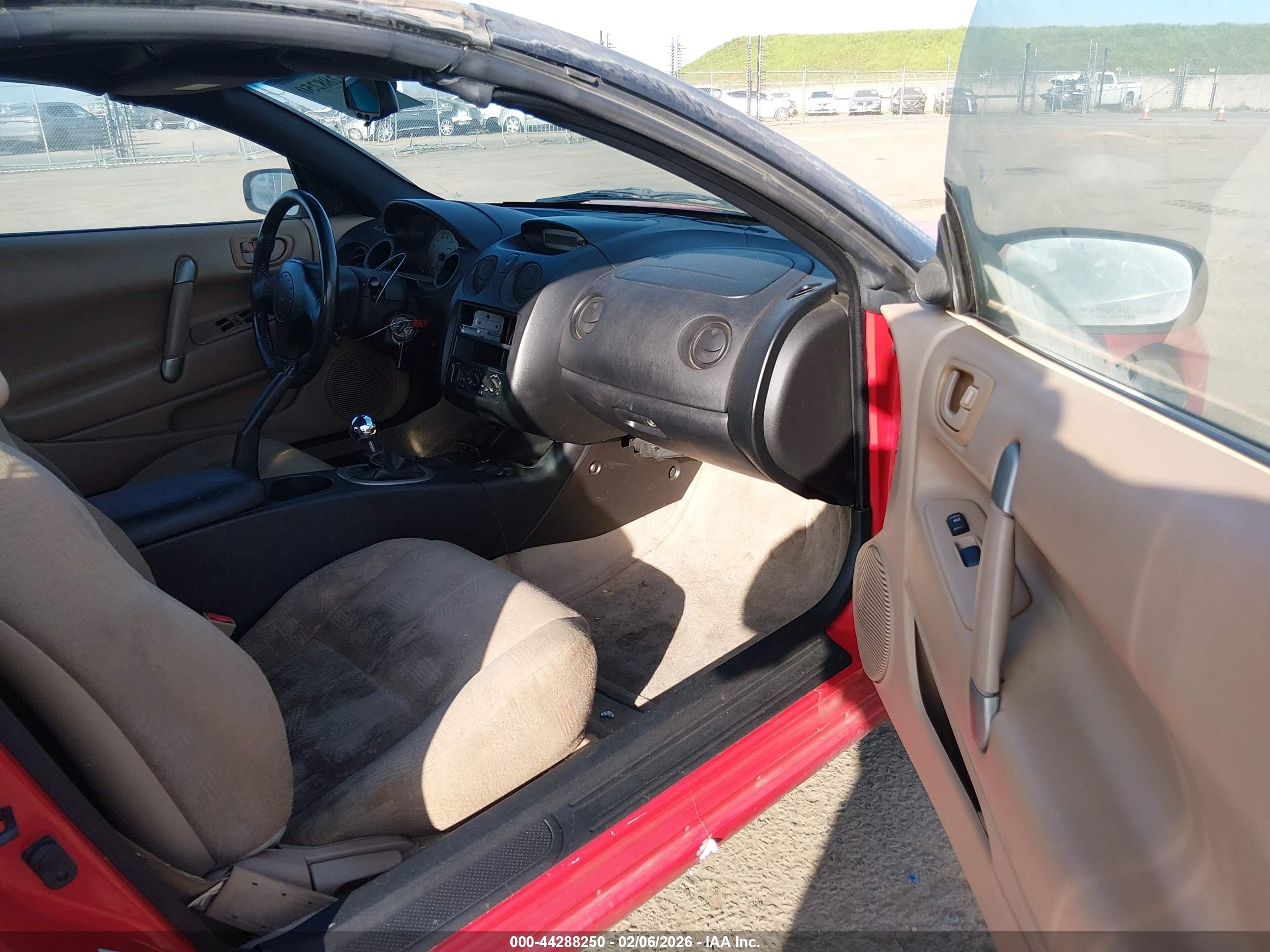 2002 Mitsubishi Eclipse Spyder Gs Red vin: 4A3AE45G42E061454